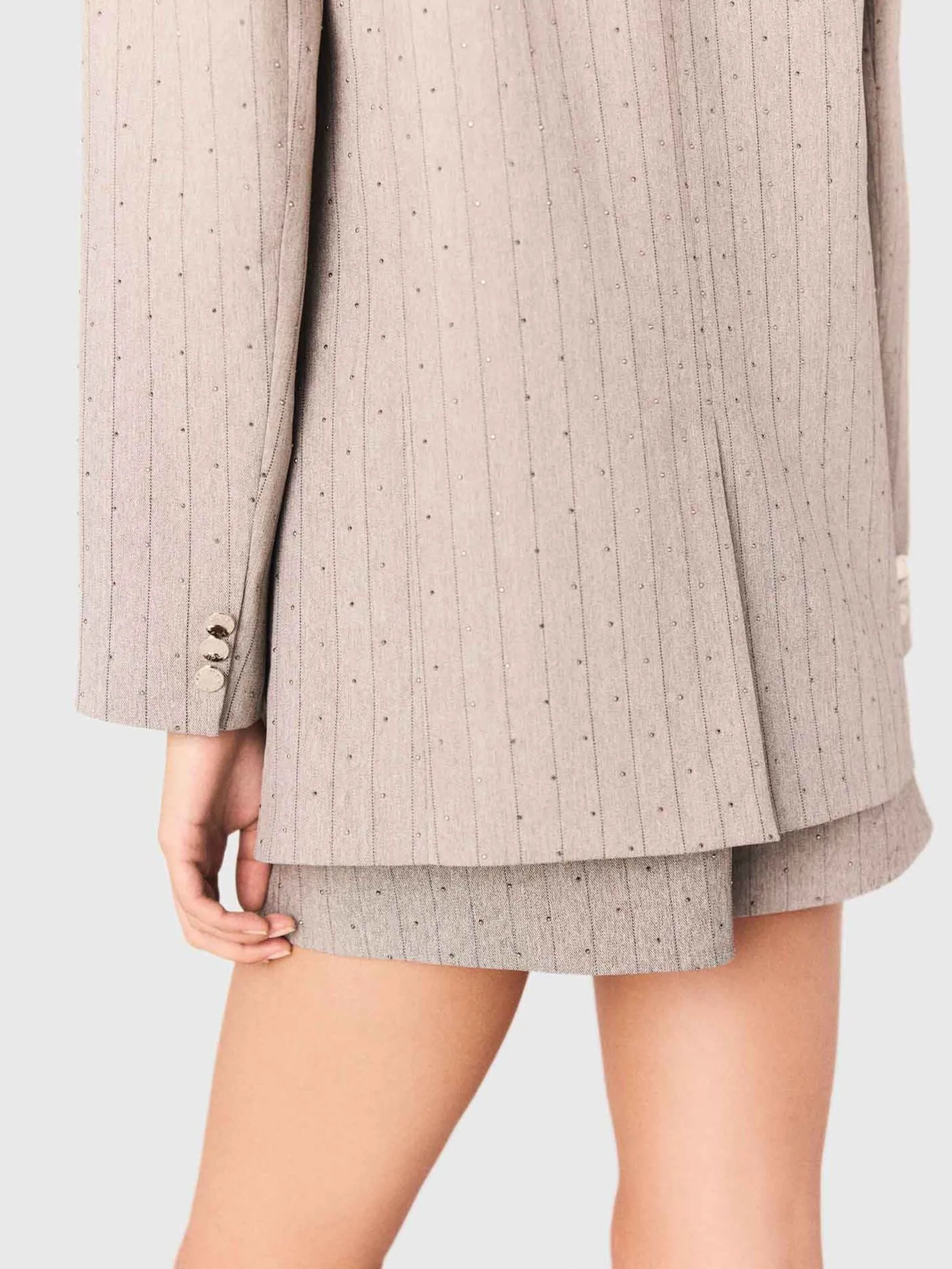 MAJE Women Suit Jacket Rhinestone