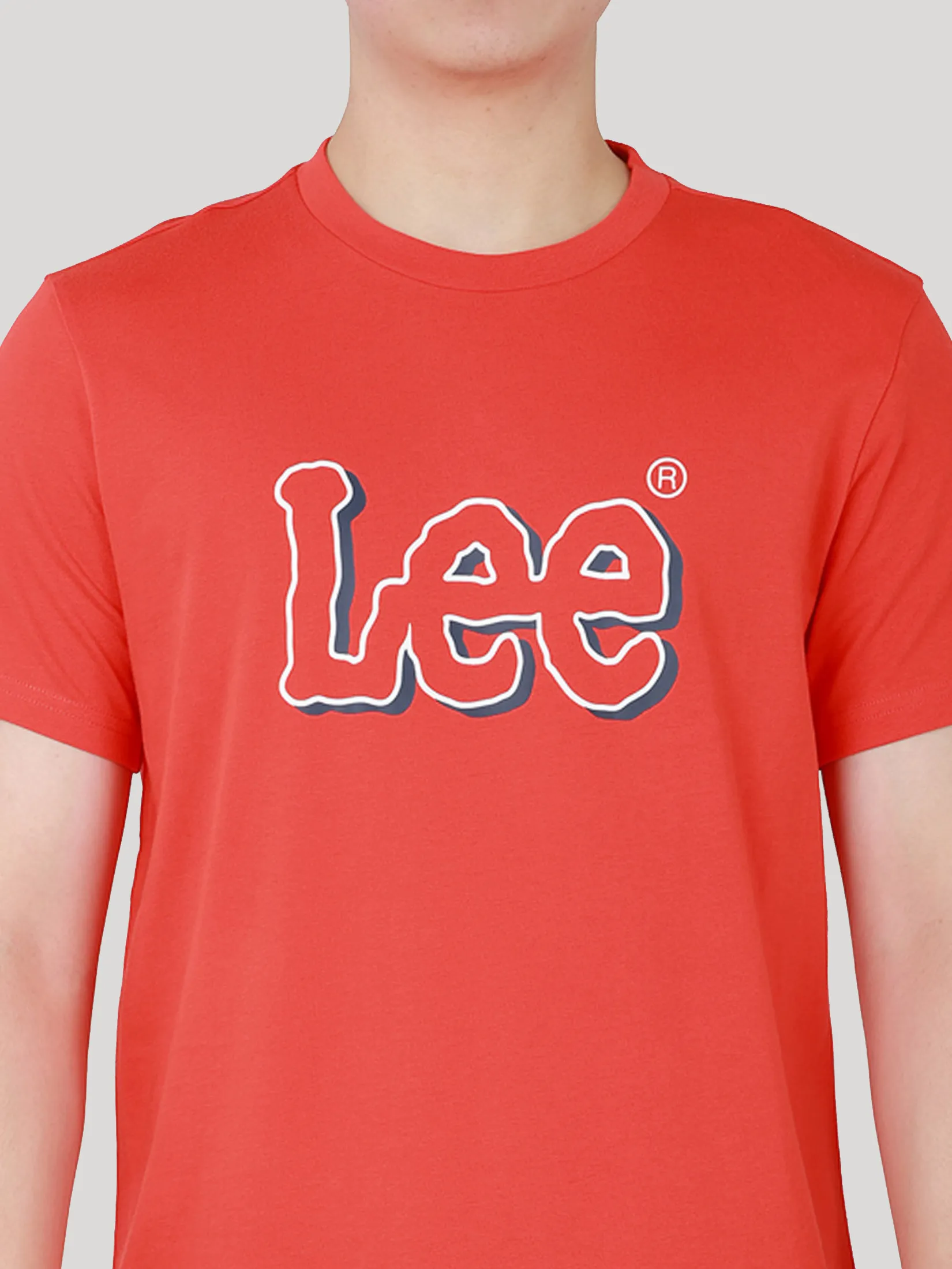 LEE Men s Tee Short Sleeve Regular Fit Orange
