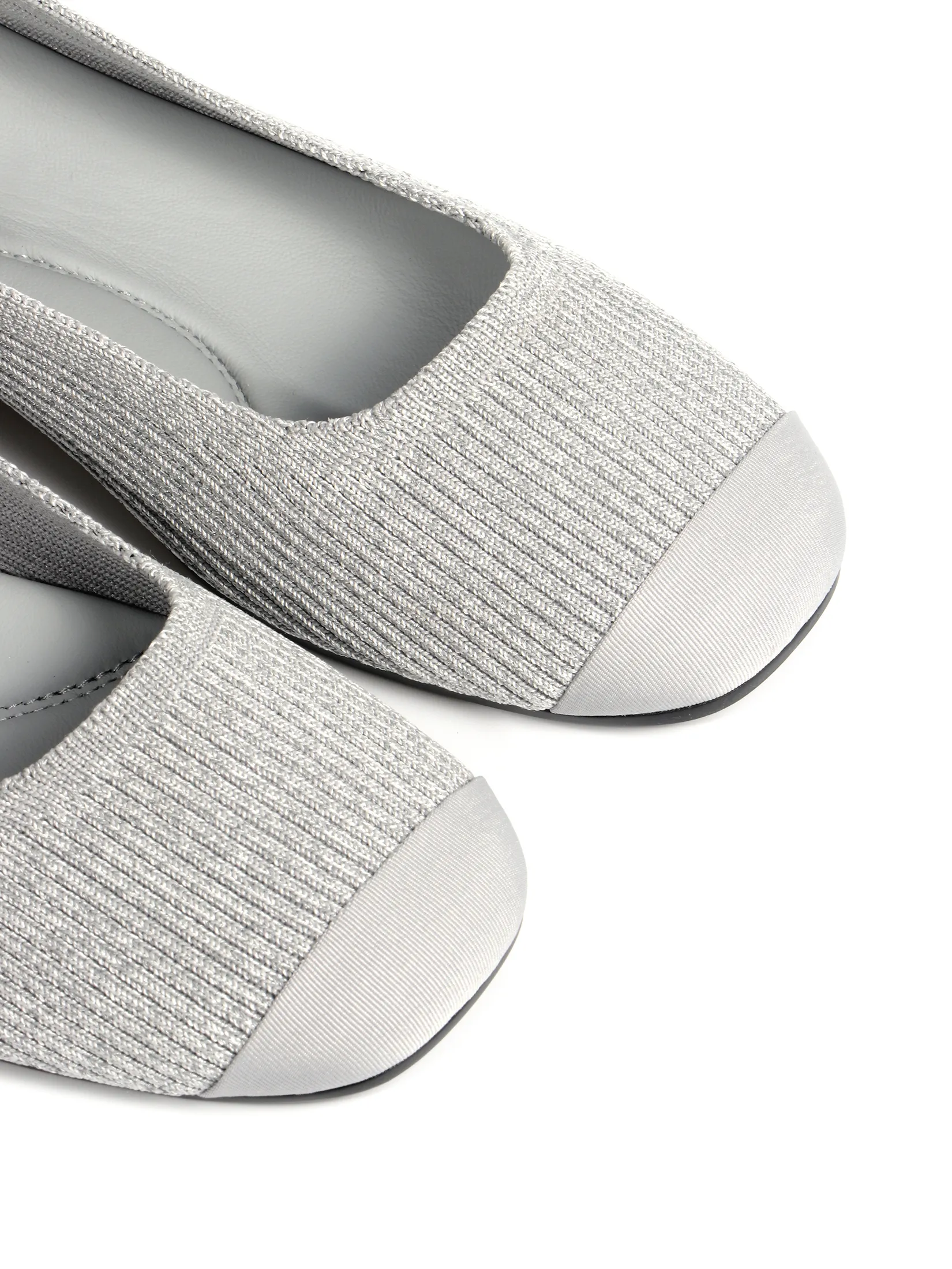 KENNETH COLE WOMEN FLATS FLORENCE KNIT FLATS  /SILVER