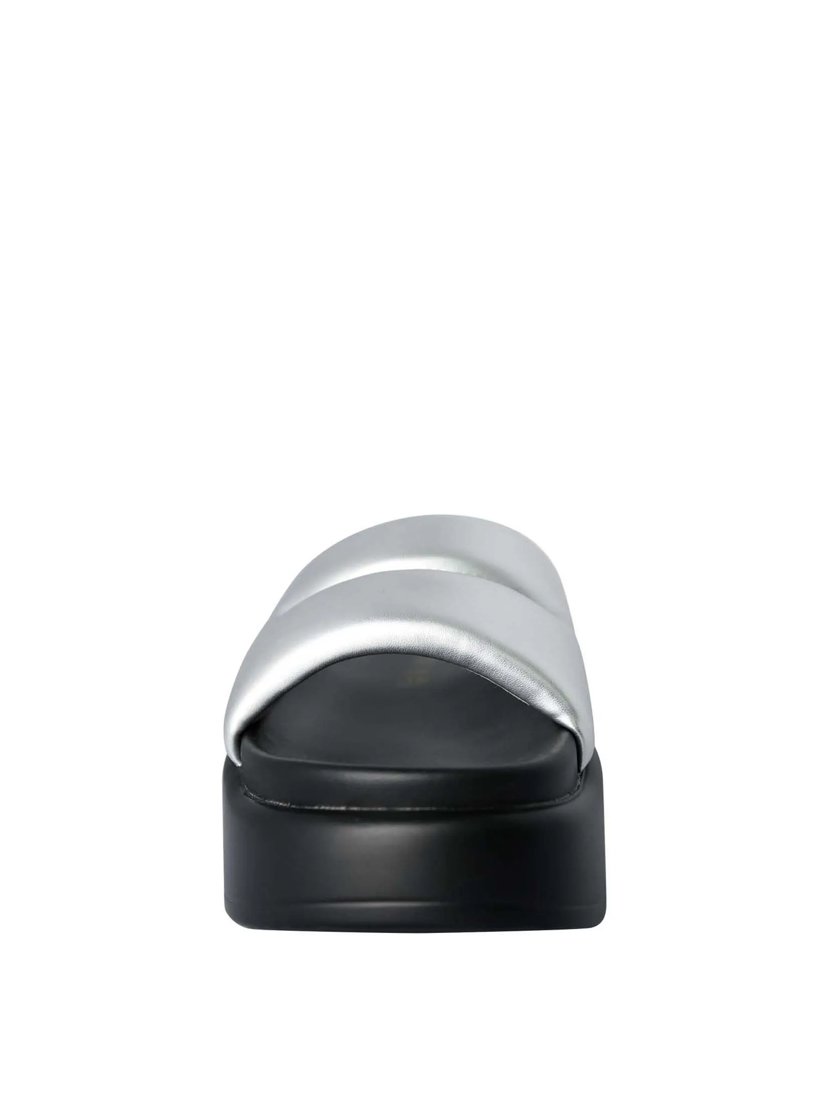 VILLAINS SF ASTRID Women's Platform Flat Sandals SILVER