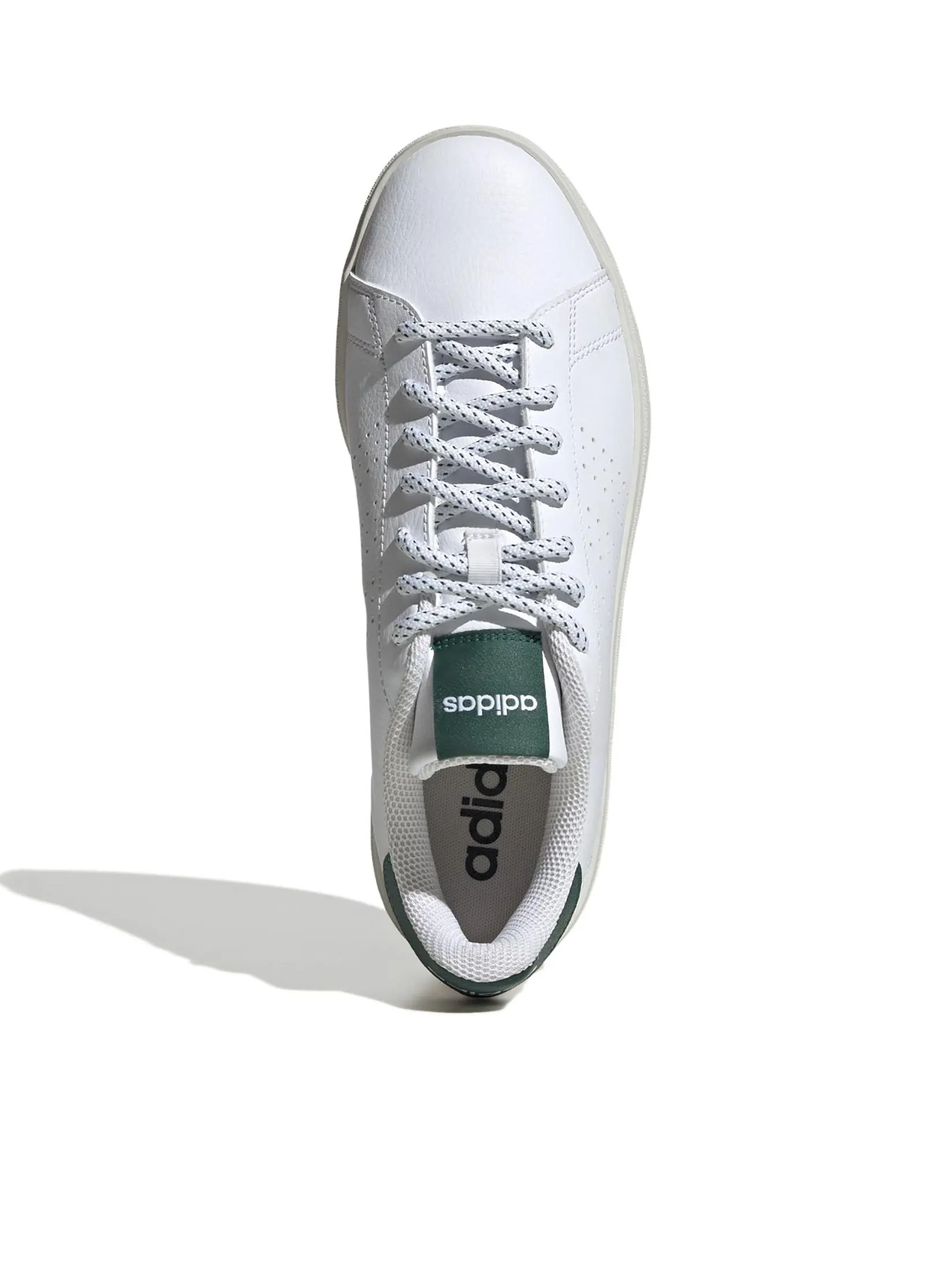 ADIDAS Men Sneakers Advantage Base 2.0 JH8620 Ftwr White / Ftwr White / Collegiate Green