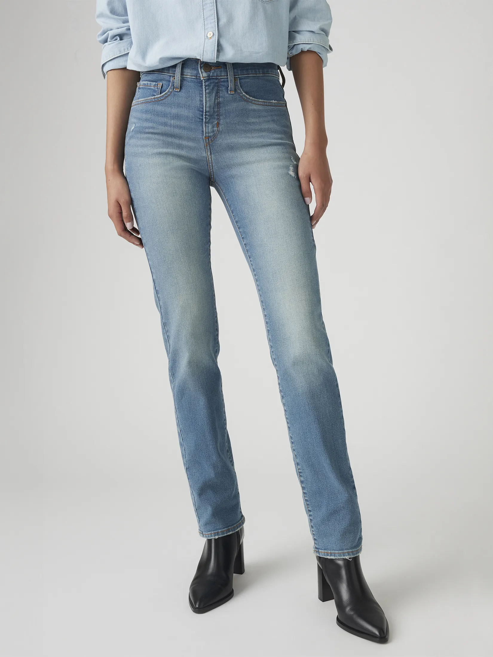 LEVI'S Women s 314 Shaping Straight Jeans Blue