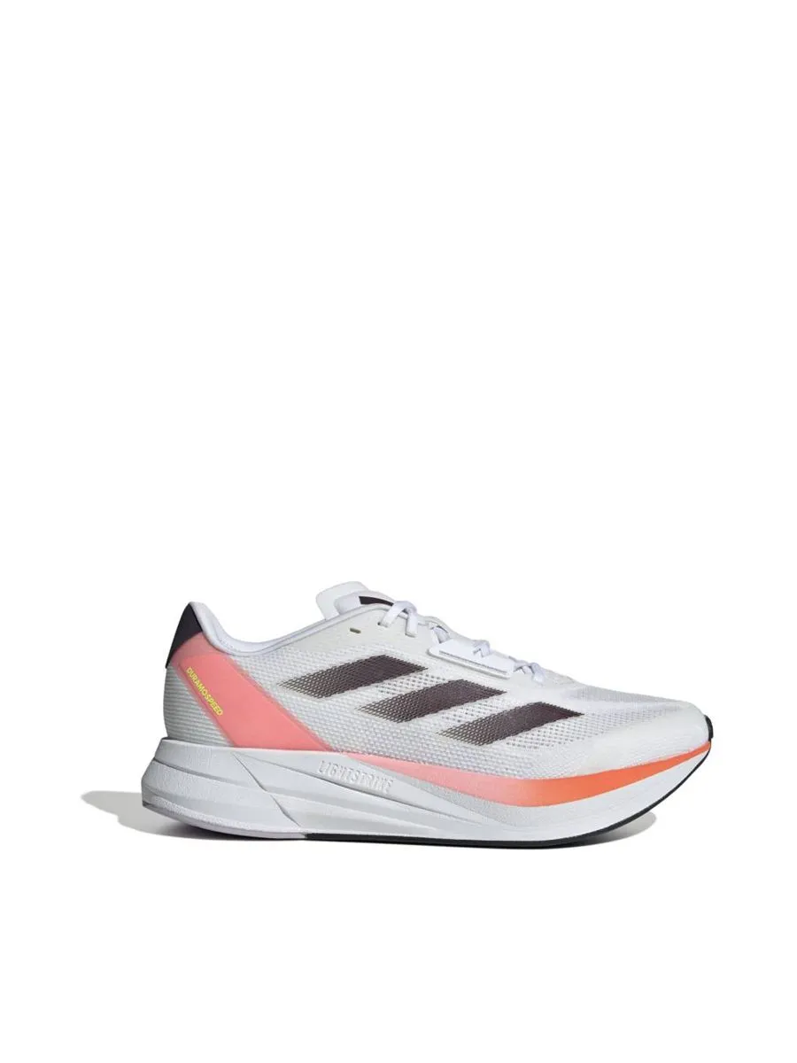 ADIDAS Men Running Shoes Duramo Speed Cloud White / Aurora Met. / Solar Red