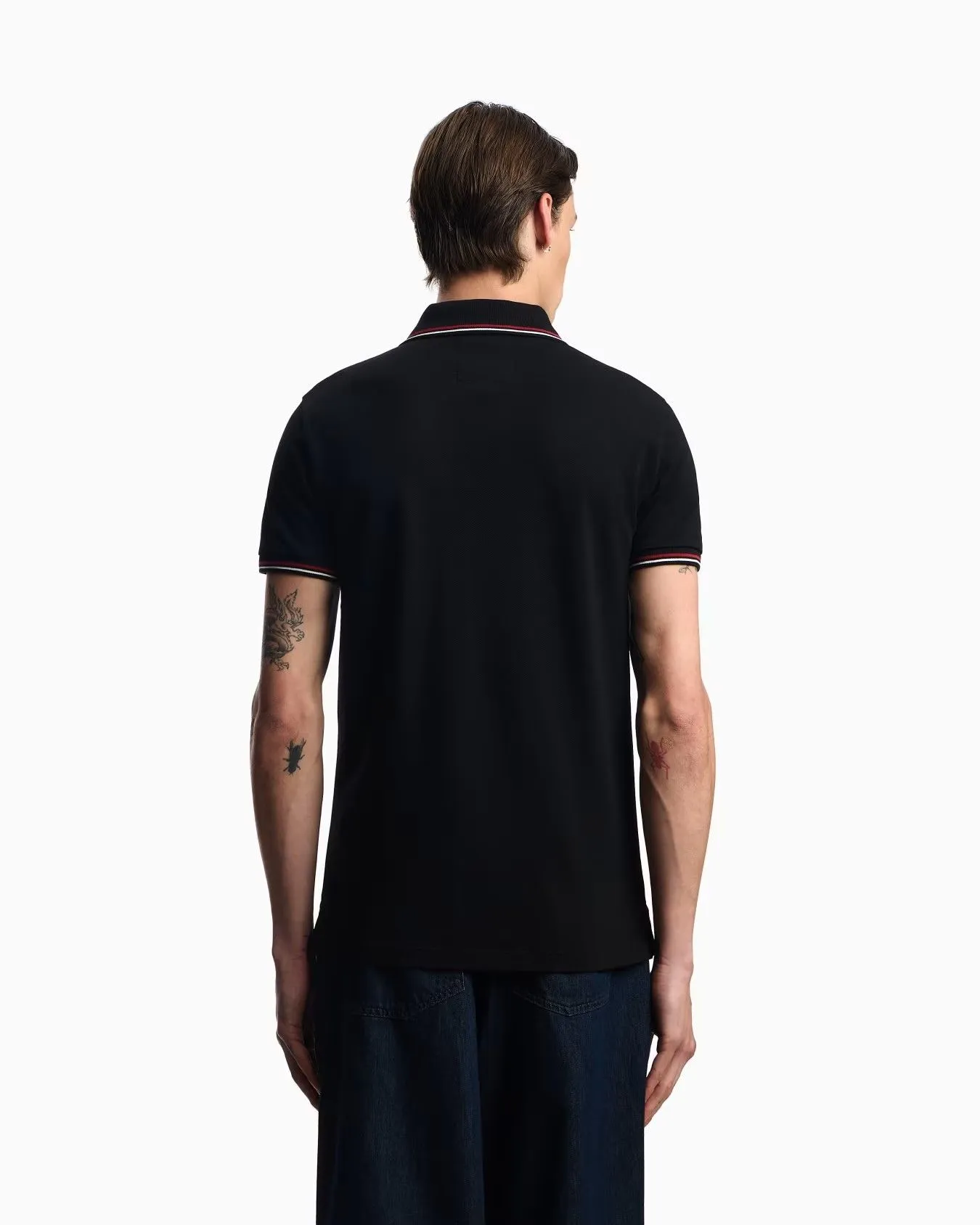 EMPORIO ARMANI Polo Men 8N1FB4-1JPTZ-0999 Black