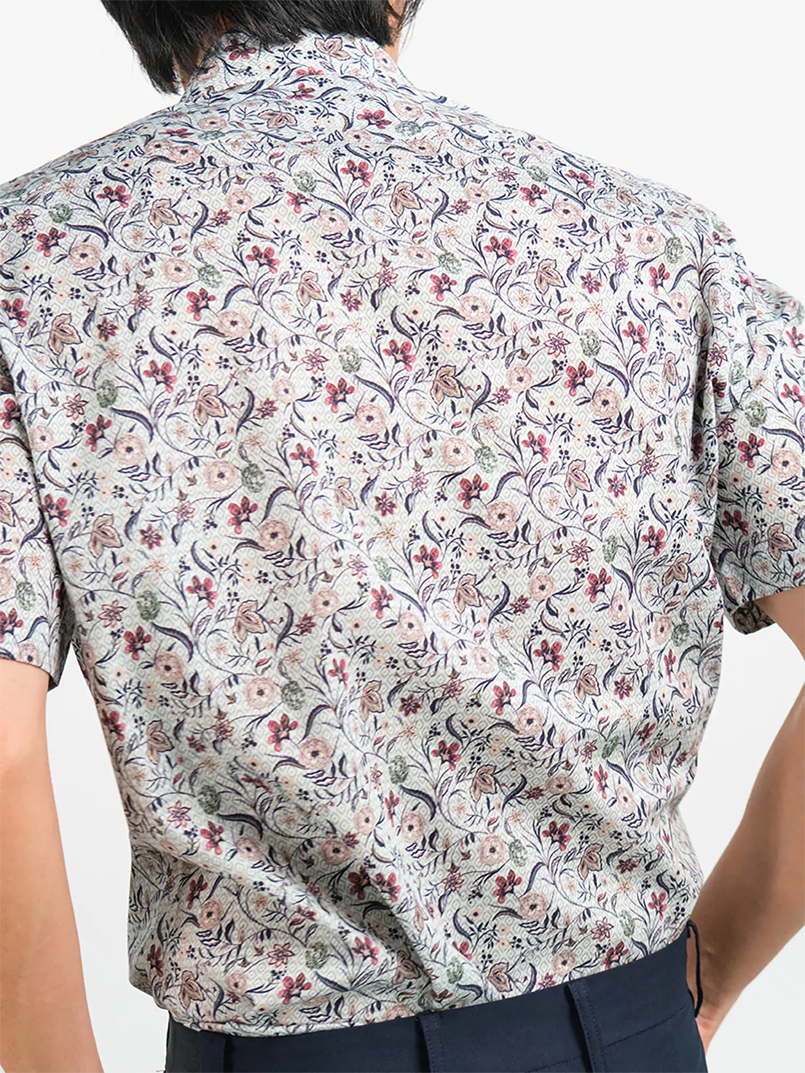 OLYMP MEN SHIRT SHORT SLEEVES CASUAL SHIRT MODERN FIT GREEN