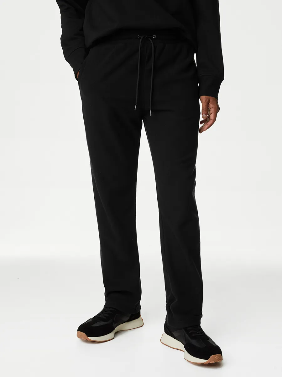MARKS & SPENCER Men Fleece Straight Leg Joggers
