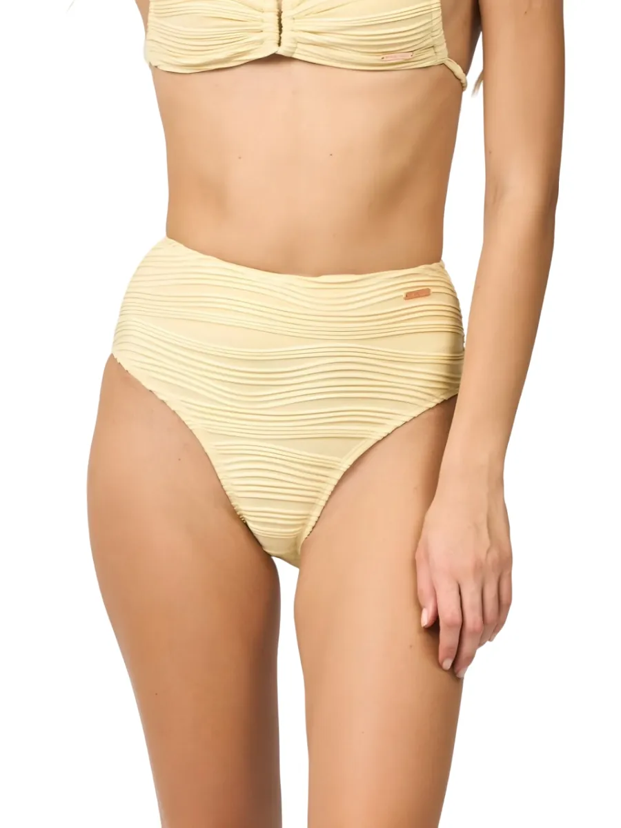 VANESSE WOMEN HIGH WAISTED BIKINI BOTTOM (029071) Yellow