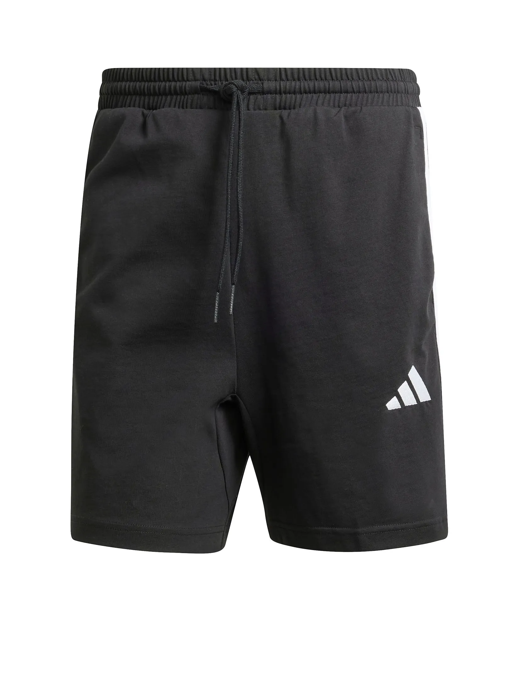 ADIDAS Men Shorts 7-Inch Essentials 3-Stripes Single Jersey Black