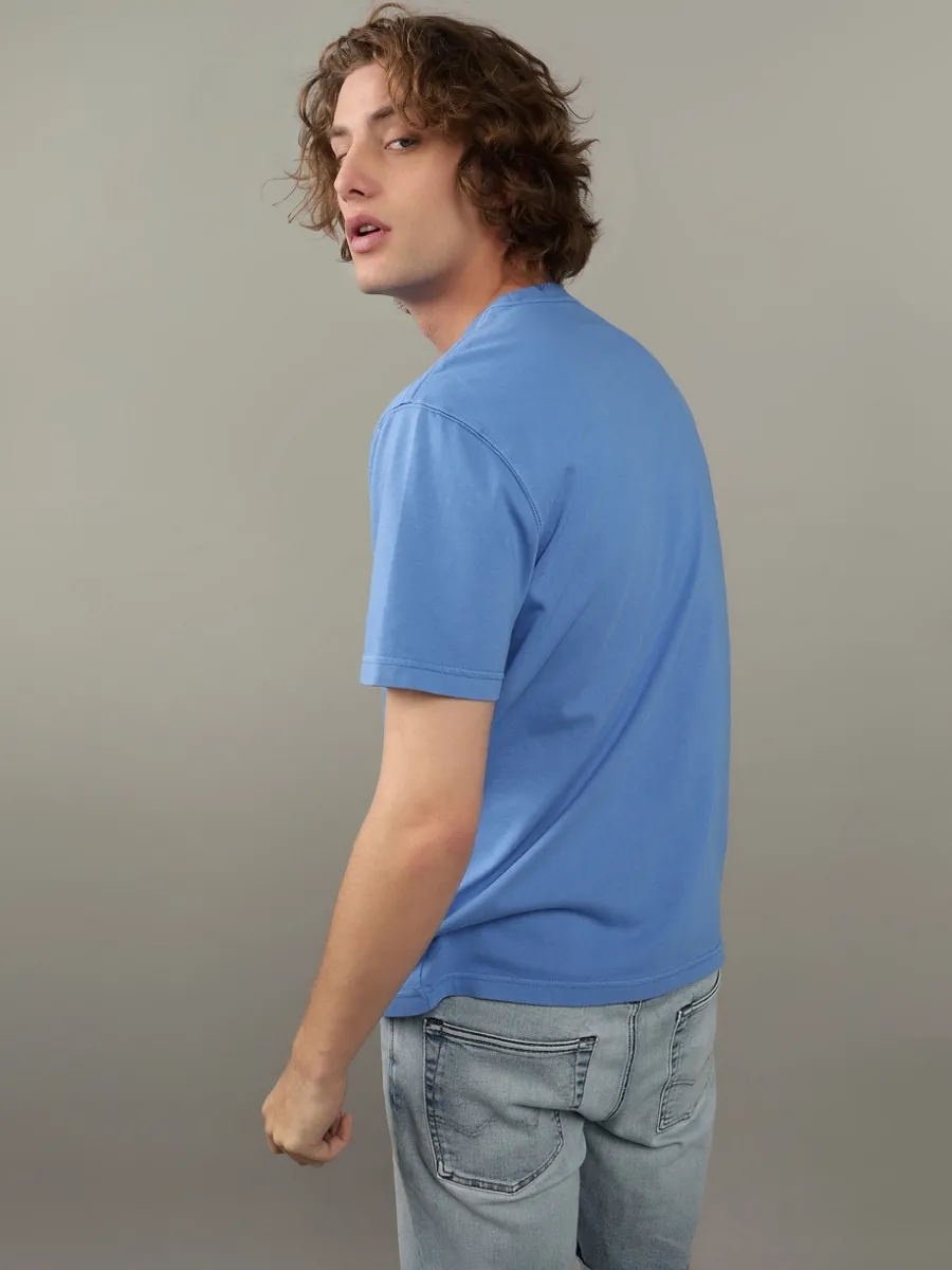 AMERICAN EAGLE MEN K - INTL SS BUTLER TEE RGD 272 RUSTIC BLUE