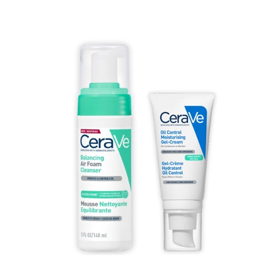CeraVe Balancing Air Foam Cleanser 148 ml.  Oil Control Moisturizing Gel Cream 52 ml.