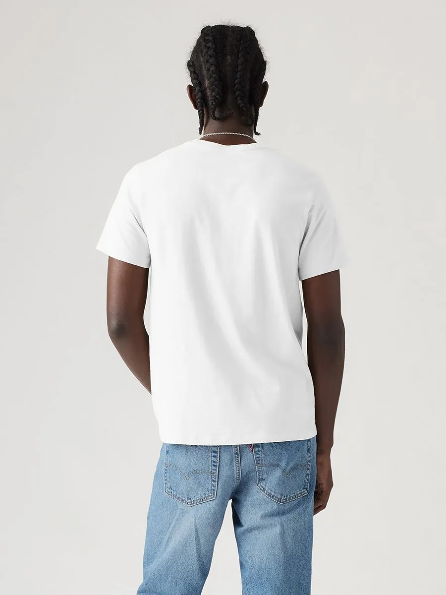 LEVI'S Men's Heavyweight Pocket T-Shirt Bright White