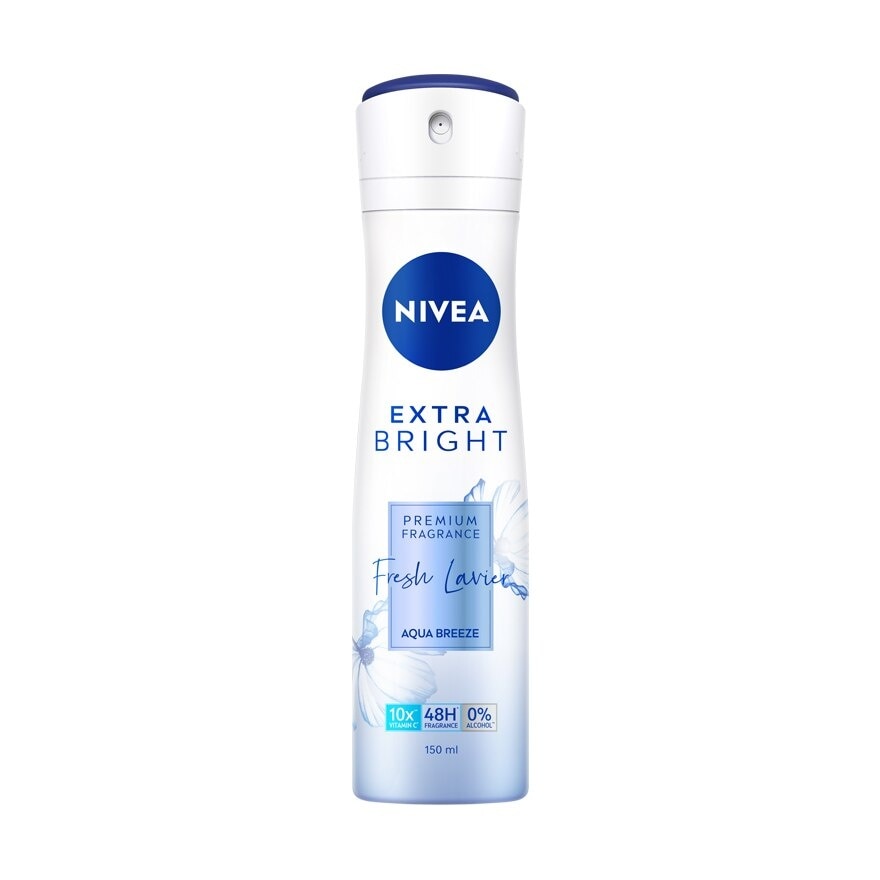 Nivea Extra Bright Premium Fragrance Fresh Lavier Aqua Breeze Spray 150 Ml.