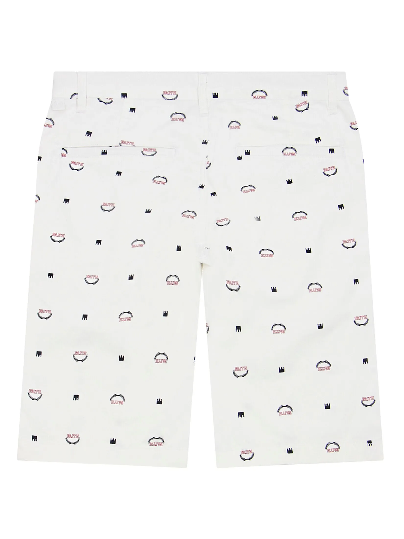 GIORDANO Men's Slim Twill Bermuda Shorts (180° Waistband) White