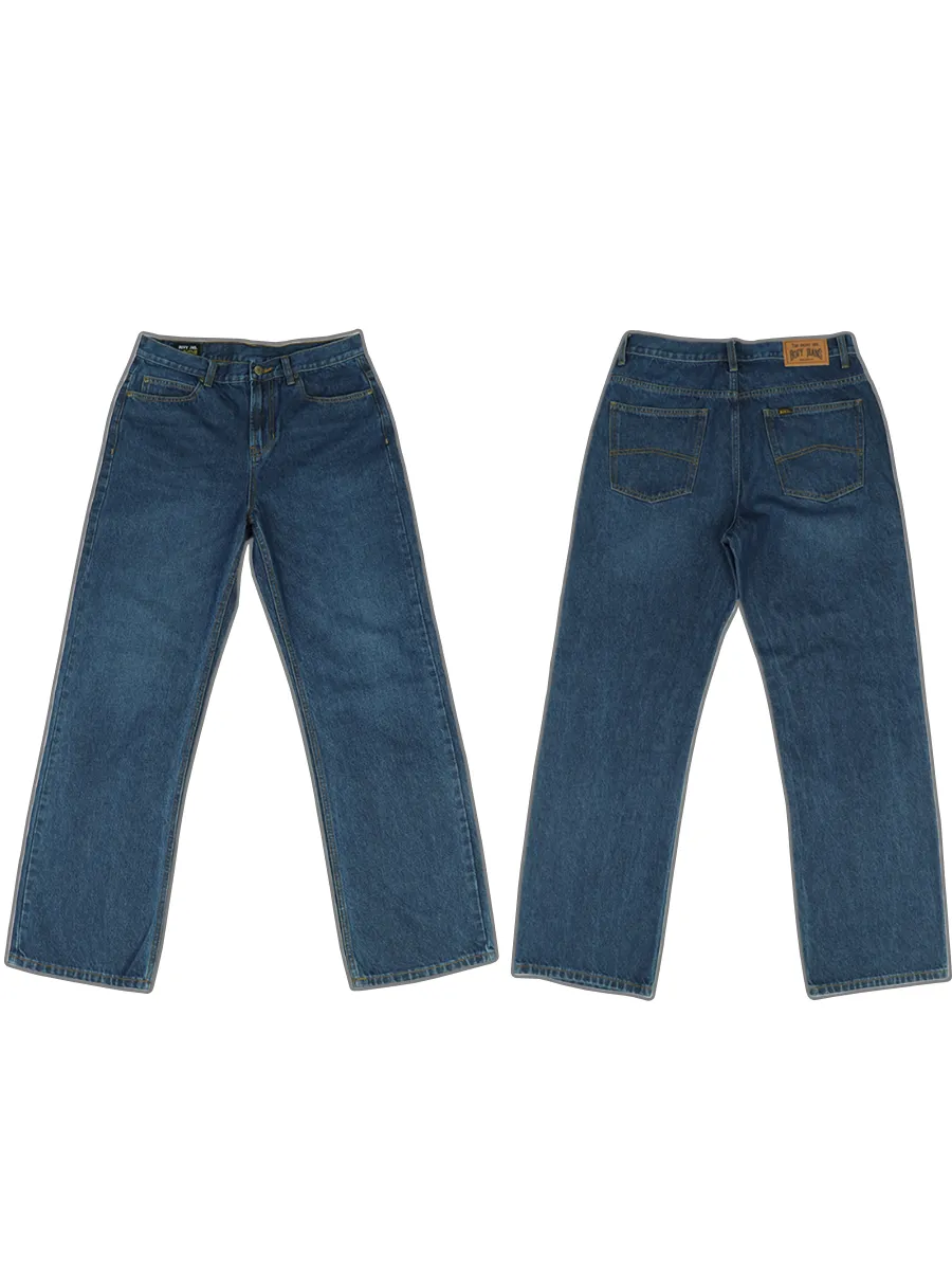 BOVY MEN S JEANS STRAIGHT DENIM DARKBLUE BIOWASH 9234