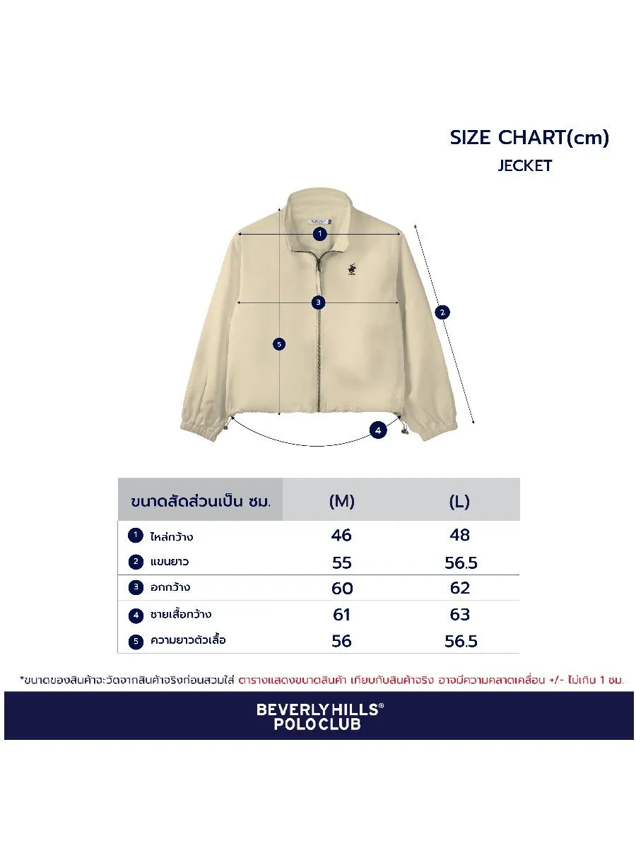 BEVERLY HILLS POLO CLUB Dark blue Women's long-sleeved cropped jacket