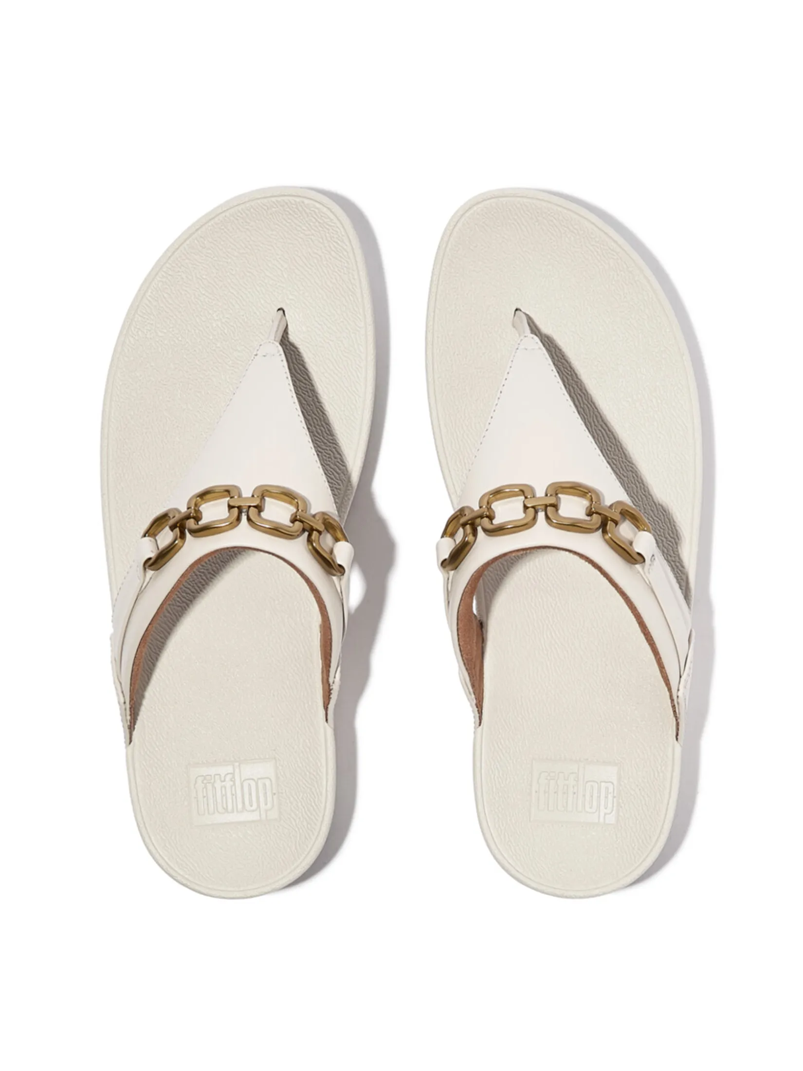 FitFlop™ WOMEN S LULU SQUARE-CHAIN TOE-POST BEIGE