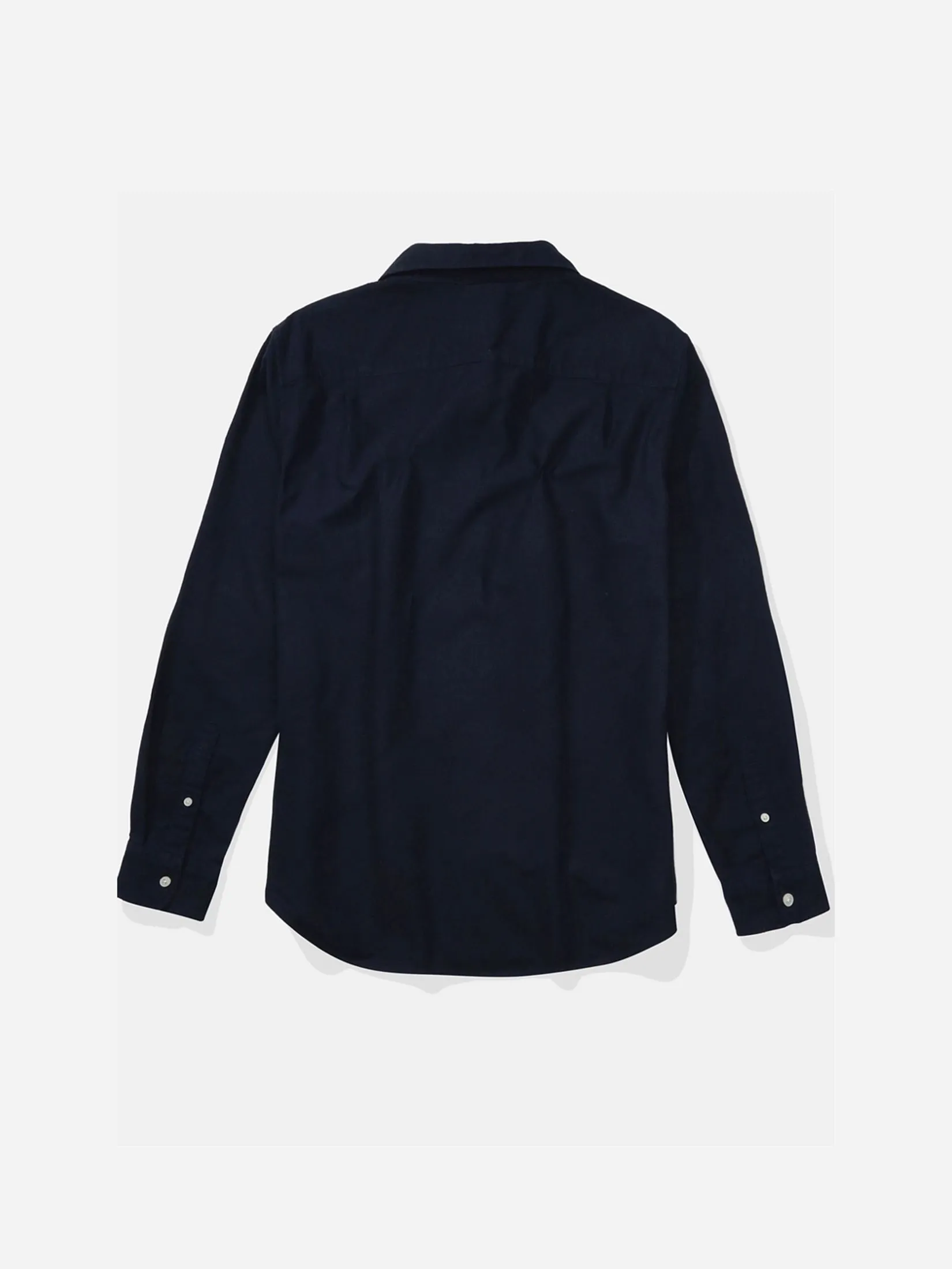 AMERICAN EAGLE MEN INT CF BD PC DYE OXFORD SHIRT 410 NAVY