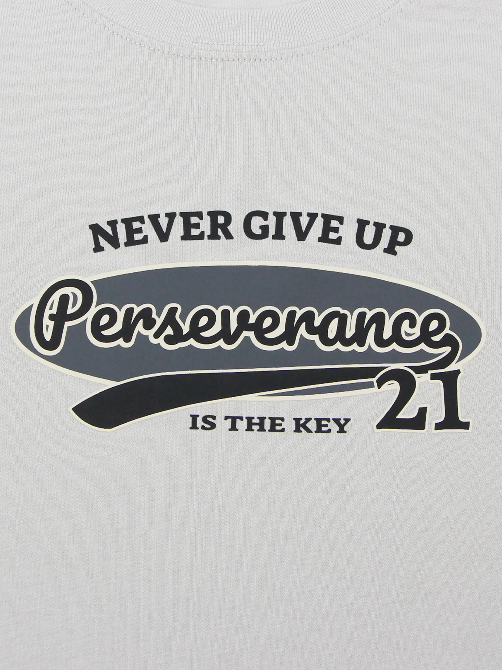 GIORDANO Men s  Online Exclusive Message Jersey Printed T-Shirt Grey