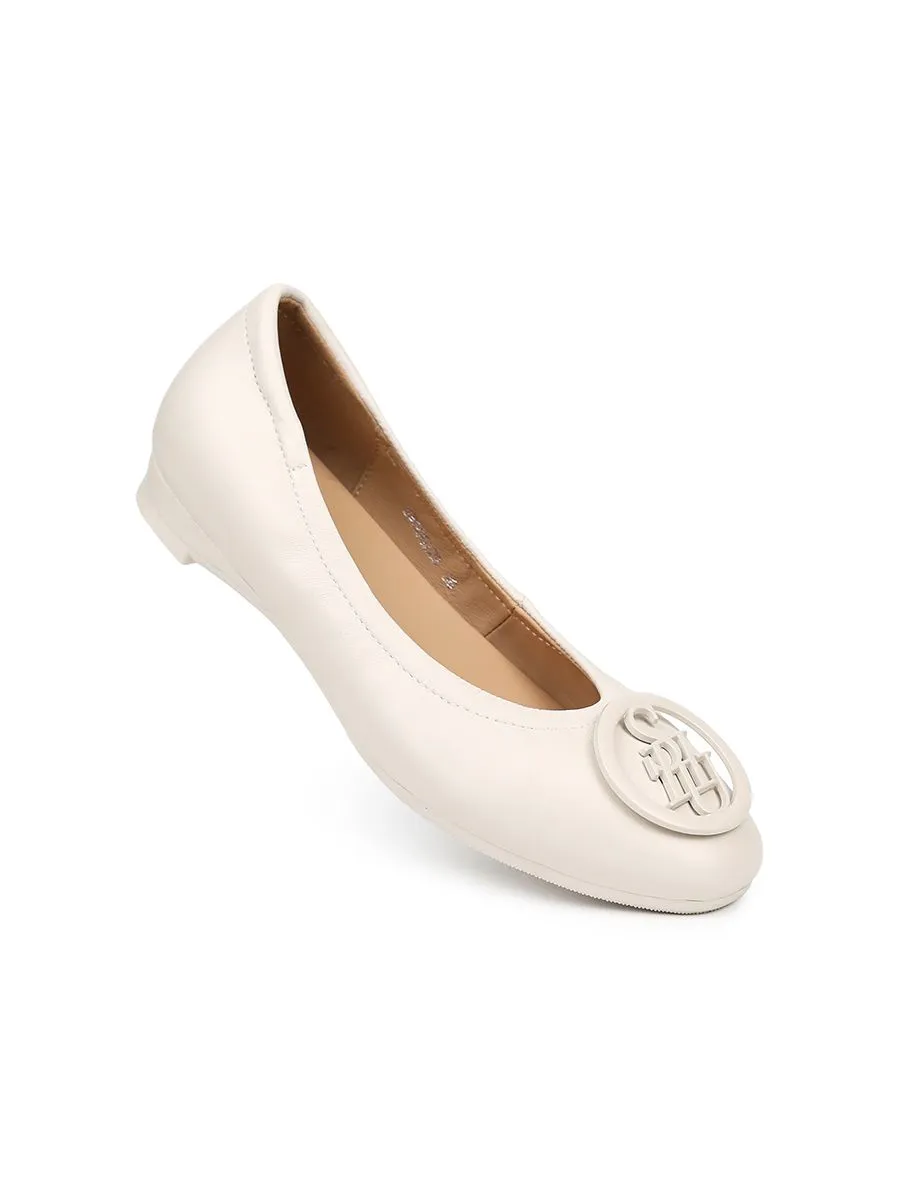 SHU WOMEN SOFY SOFA 0.5" SIGNET ONTONE - WHITE CHOC SWSO0229