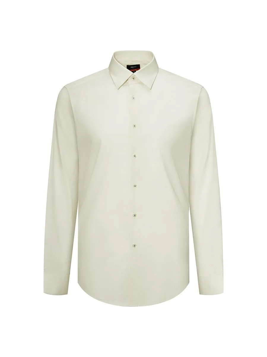 G2000 Men Clothing Easy Care Stretch Shirt Smart Fit - Beige Size - 5 EU