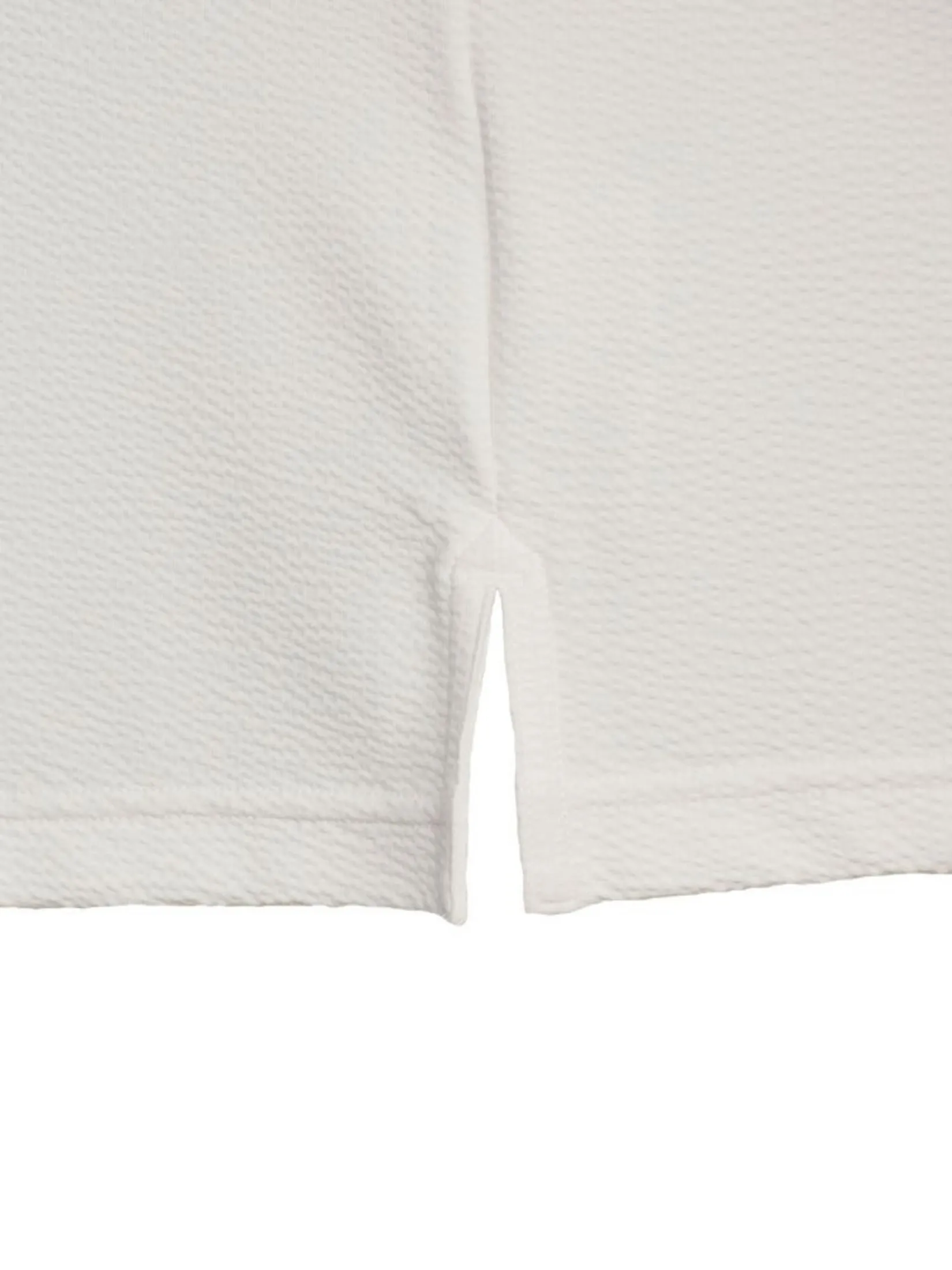 TAKEO KIKUCHI MEN WHITE ECO BLUE UV RAGLAN POLO SHIRT