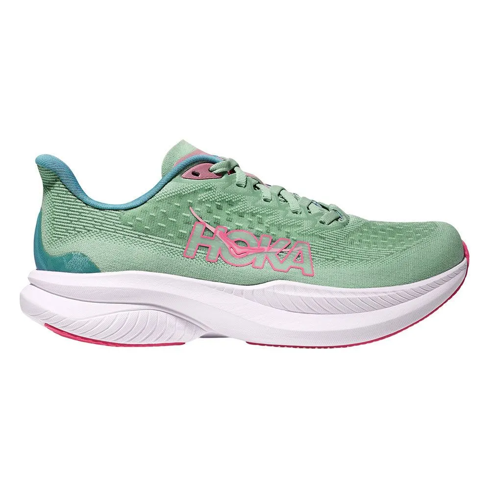 HOKA Women Running Shoes Mach 6 Wide Green - HO229SH125ELTH