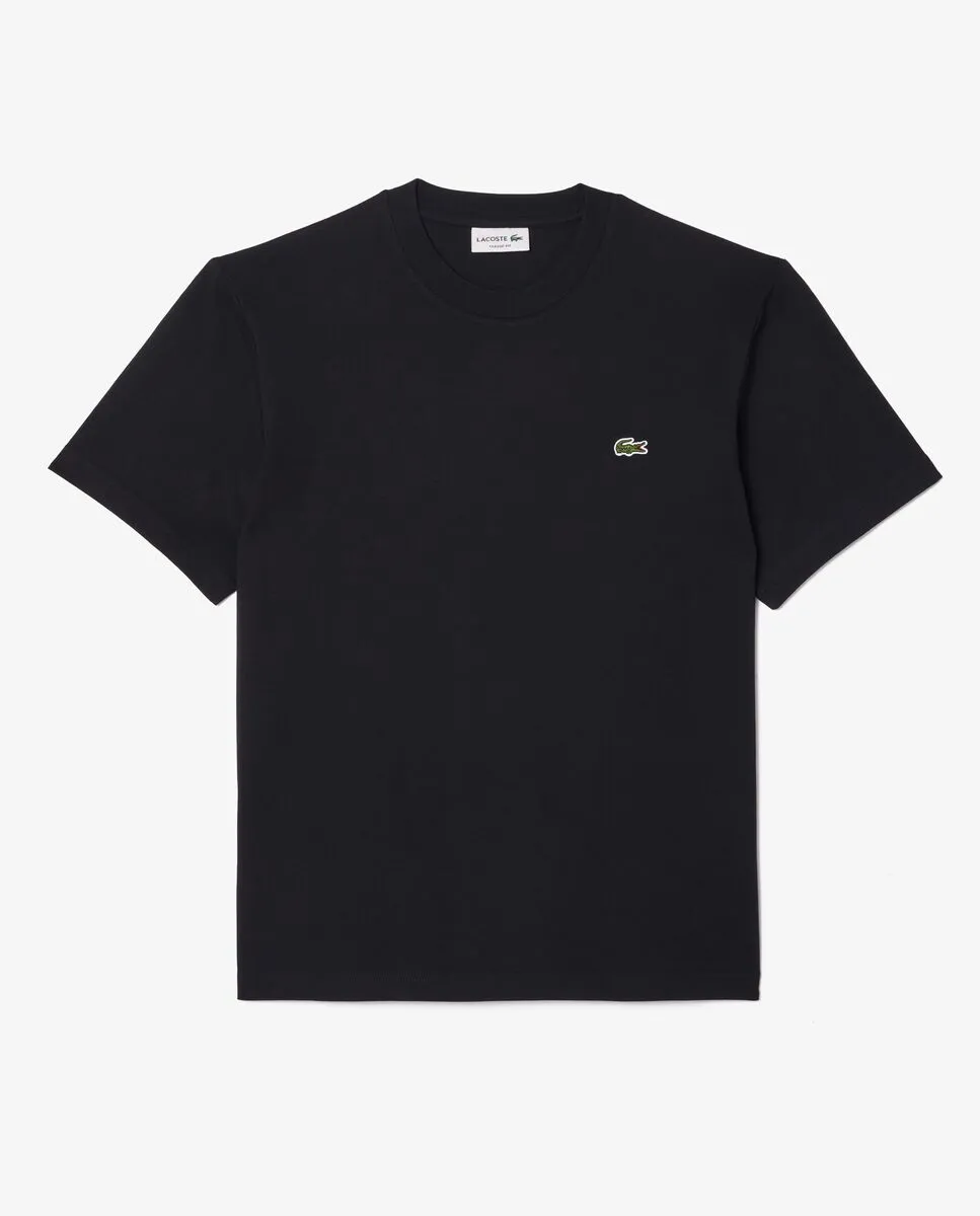 LACOSTE Cotton T-Shirt Black
