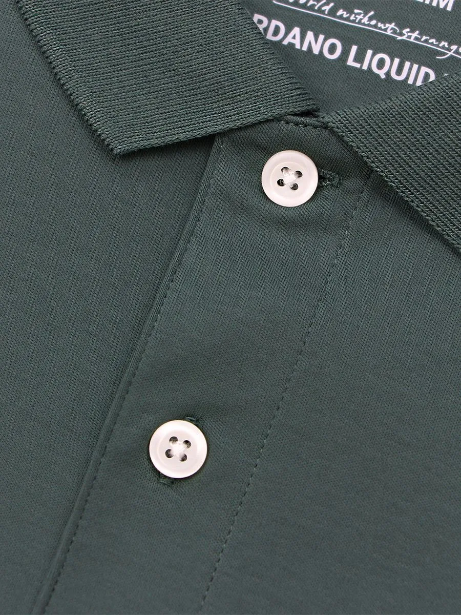 GIORDANO Men's Liquid Touch Polo Balsam Green