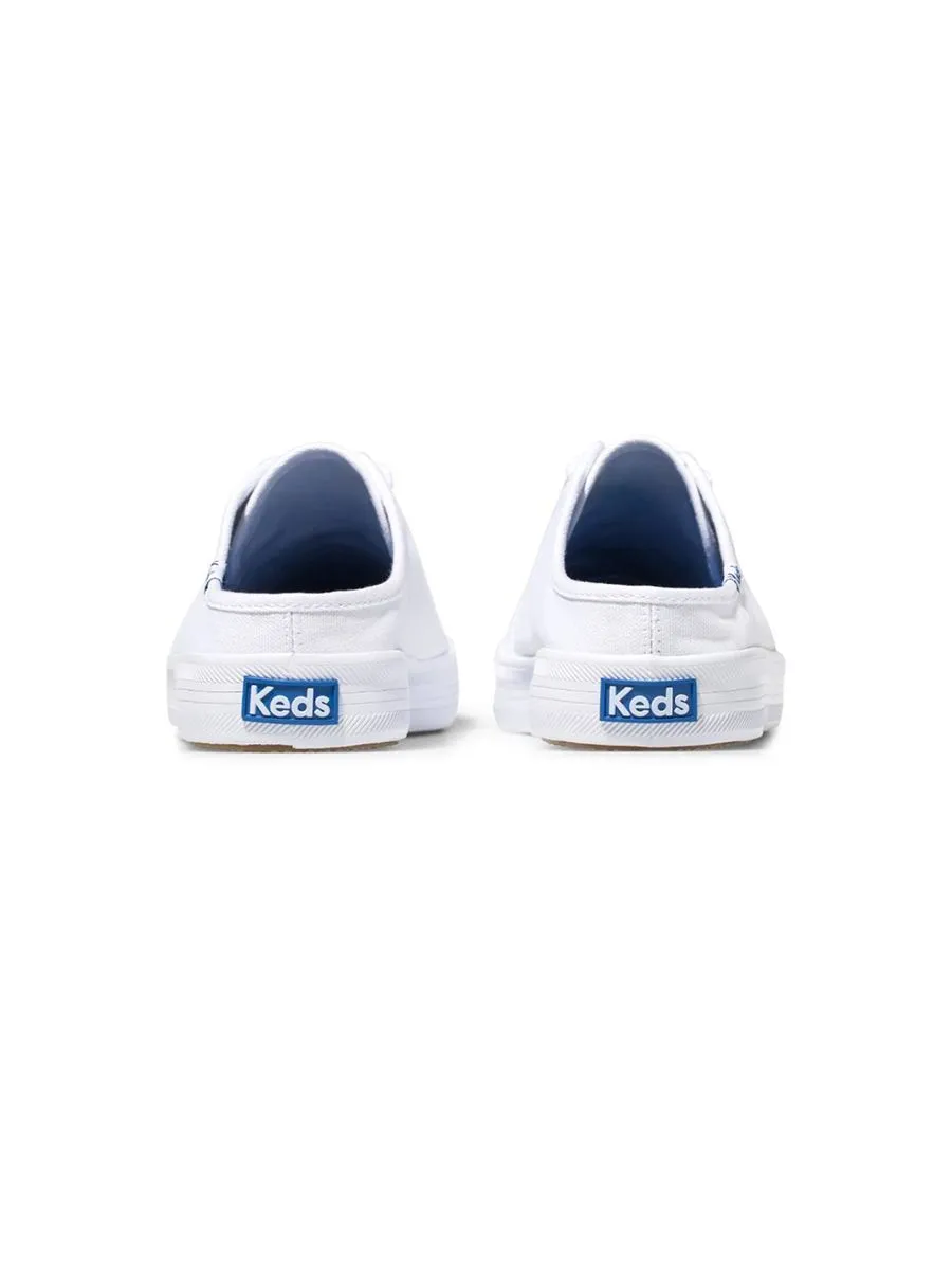 KEDS White Kickstart Mule Canvas