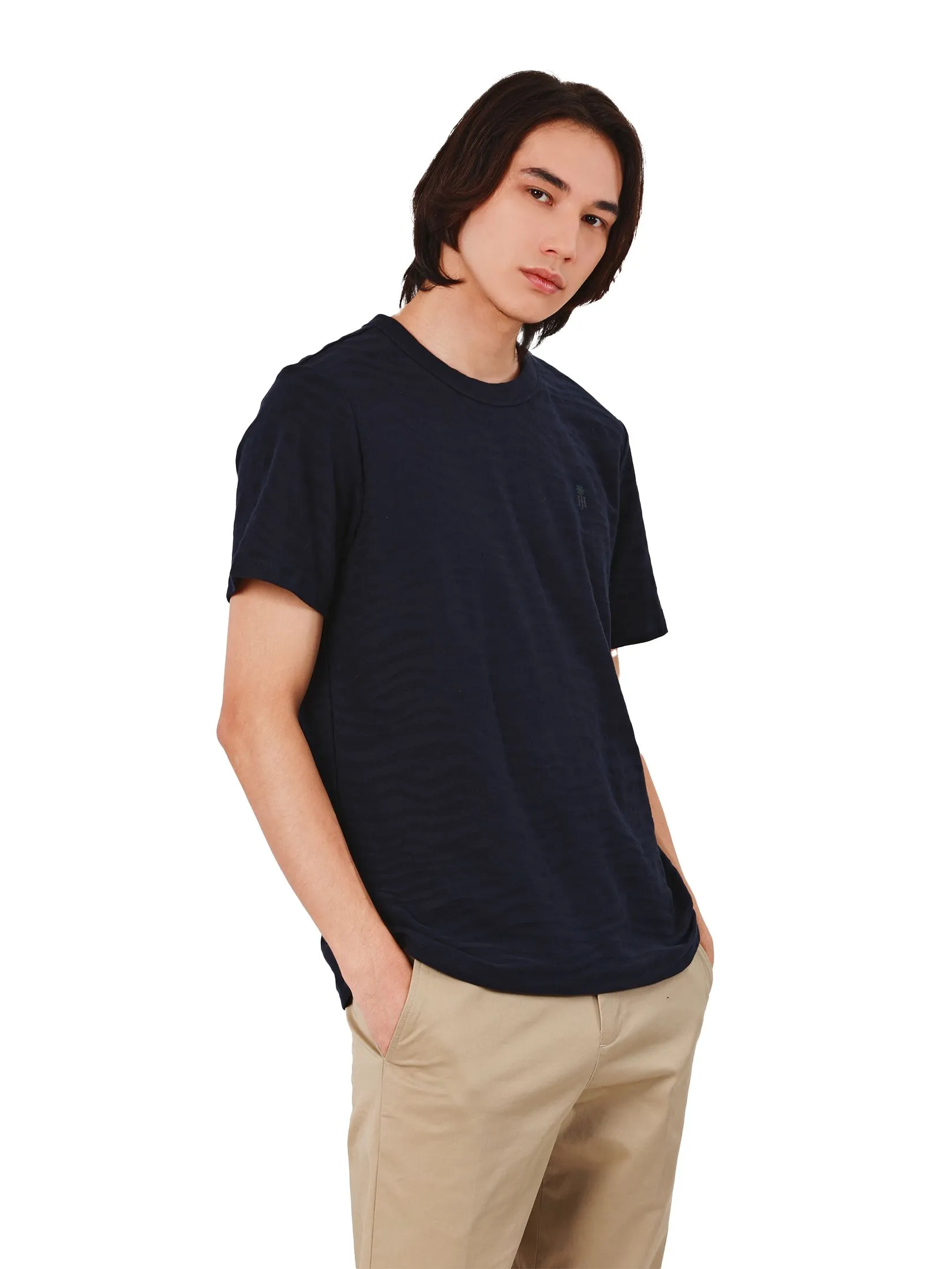 JOHN HENRY Men's T-Shirts (Slim Fit) Rejuvenate Vacation Navy