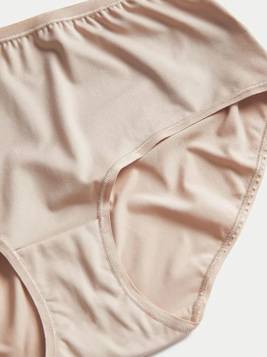 MARKS & SPENCER Women Knicker Shorts High Rise No VPL 5pk Rose Quariz