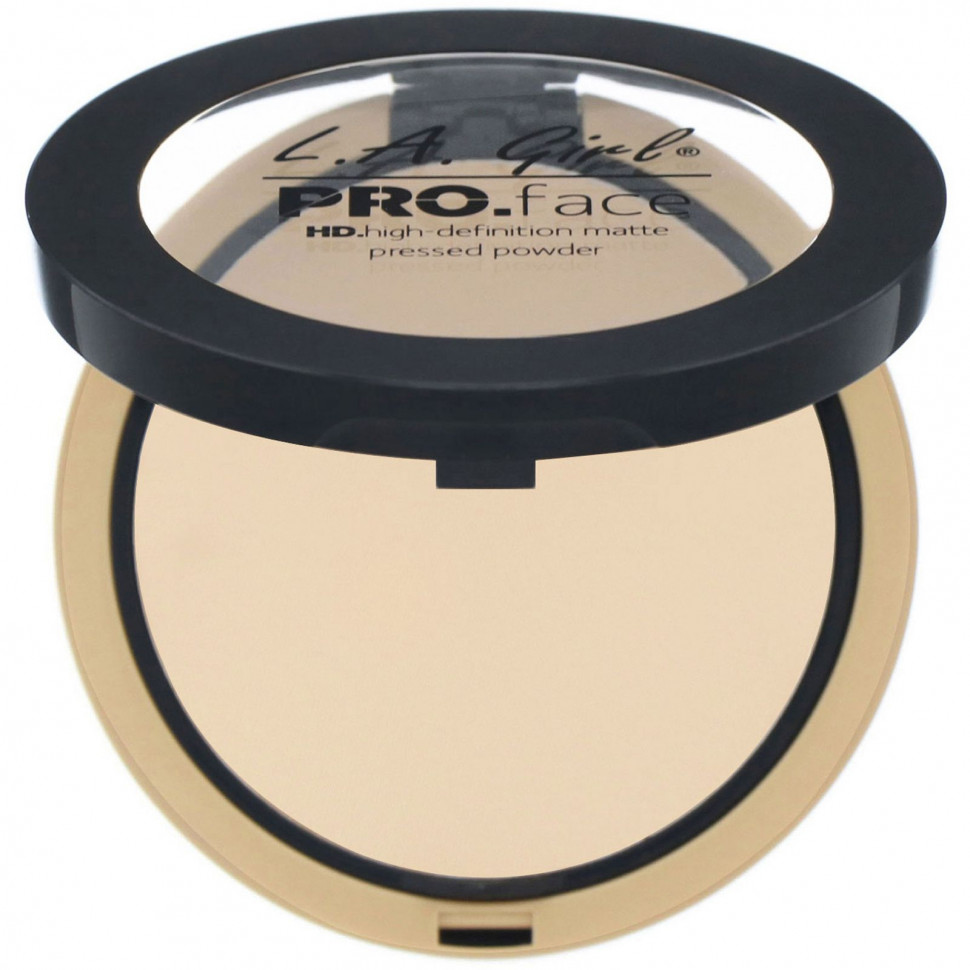 L.A. Girl, Компактная пудра для лица Pro Face HD, матирующая, оттенок Creamy Natural, 7 г
