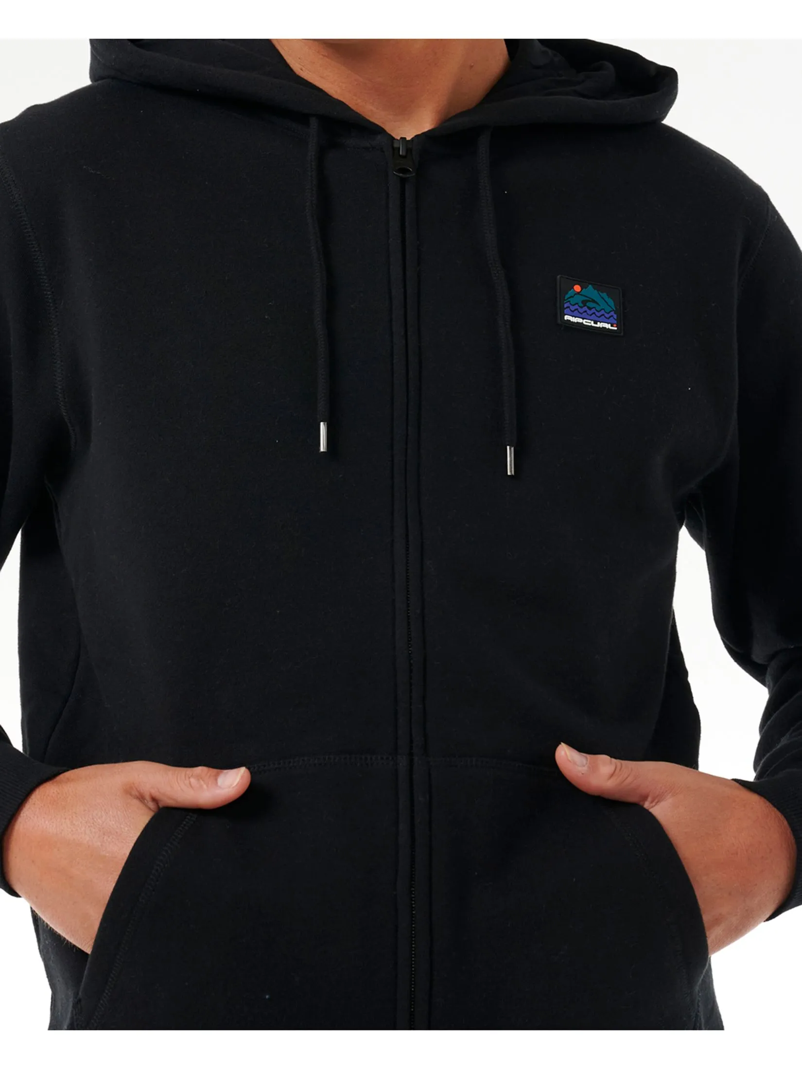 RIP CURL Men Hoodie Search Zip Thru Black
