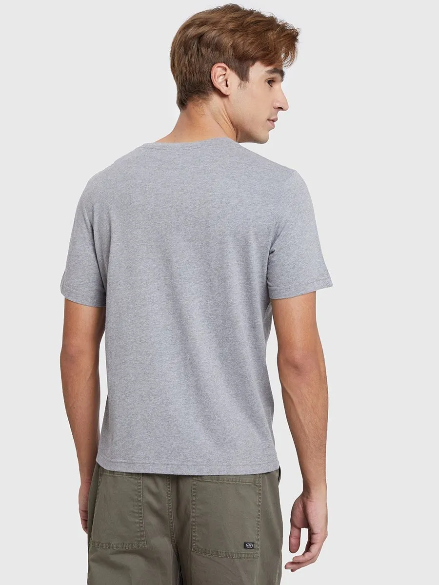 DEFRY 01 Men T-Shirt Short Sleeves Graphic Printed Grey