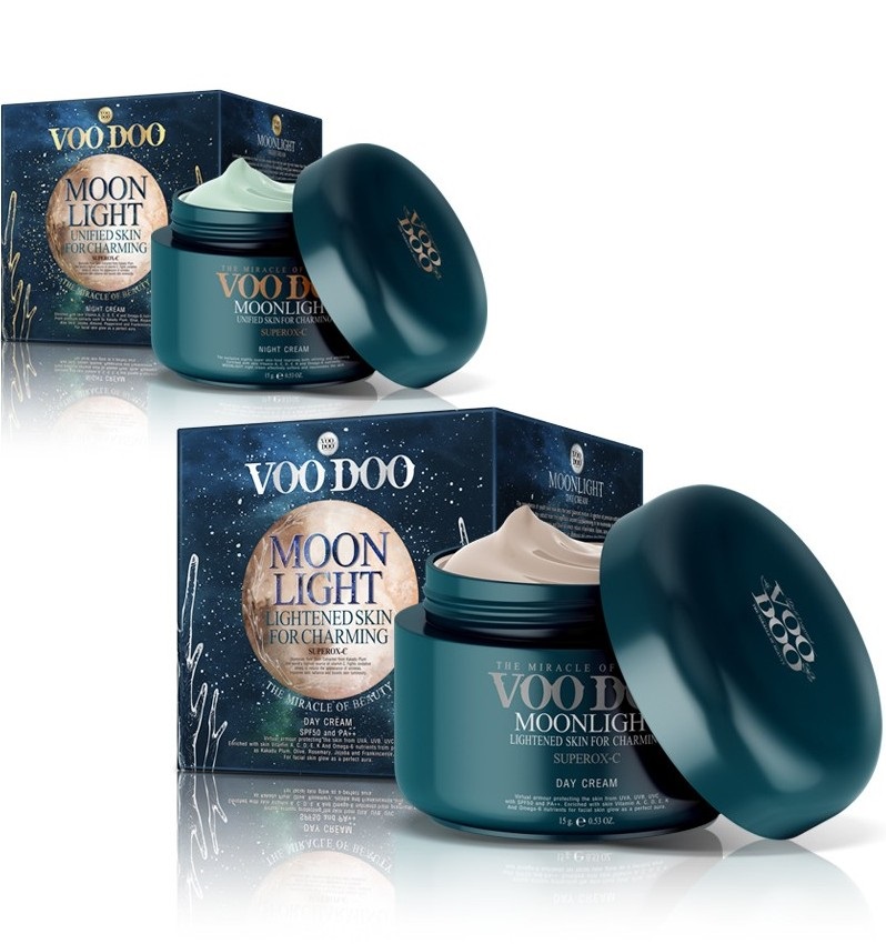 Дневной и ночной крем для лица с альфа-арбутином Moonlight Voodoo 15 + 15 гр