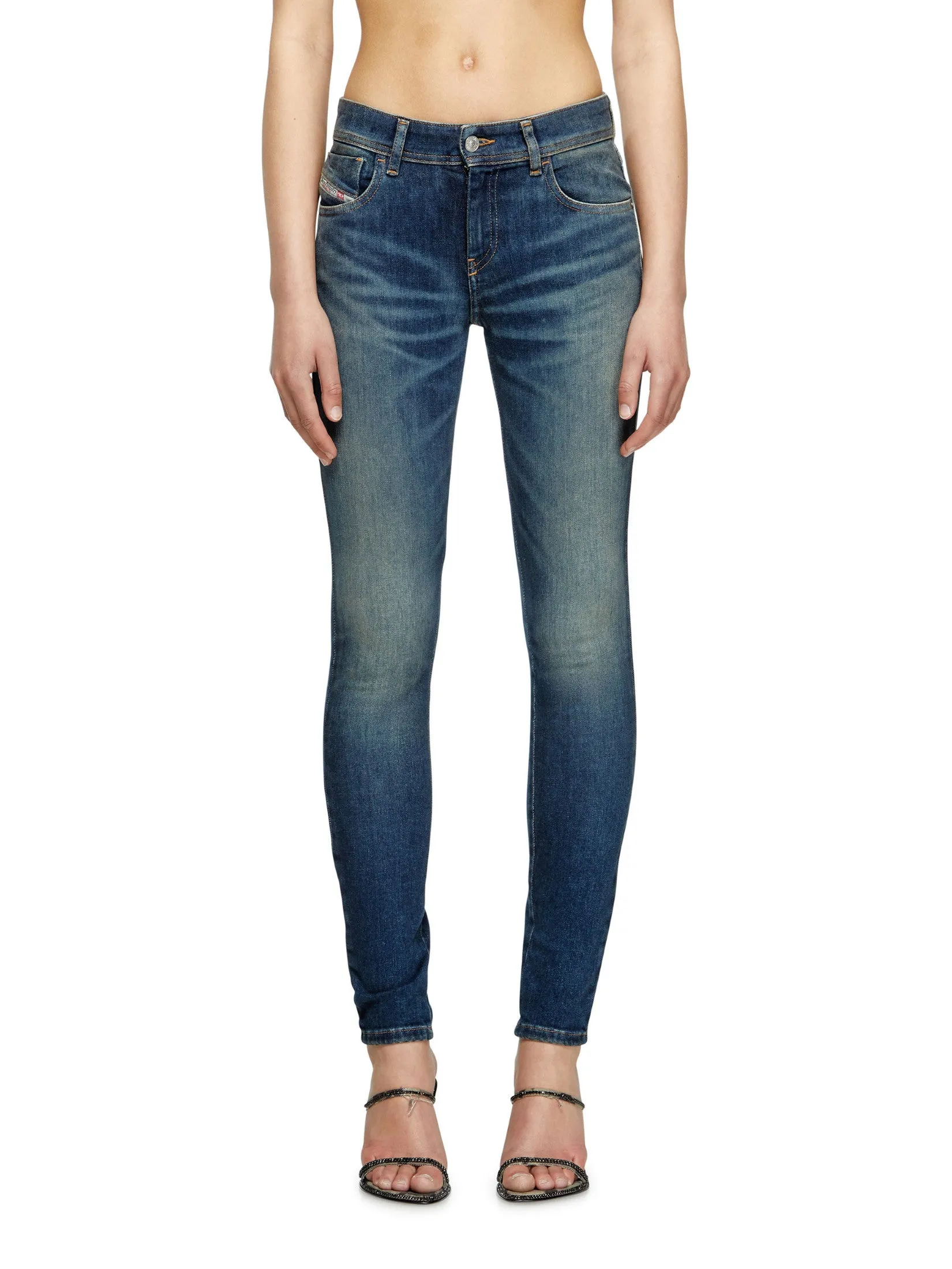 DIESEL Jeans Pants Women 2017 SLANDY L.30 TROUSERS Blue Size - 26 EU