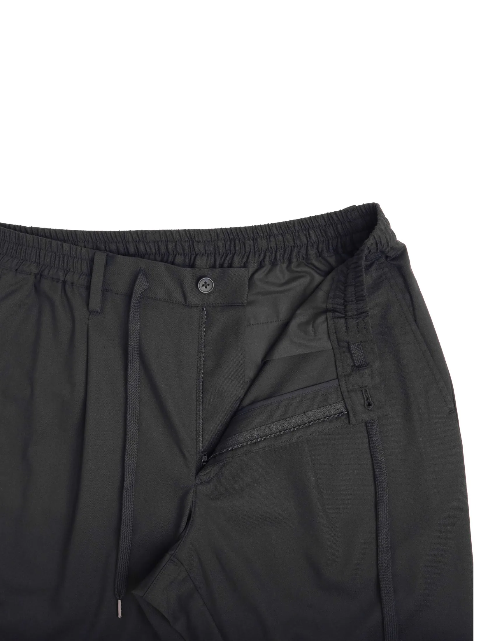 TAKEO KIKUCHI MEN BLACK TWILL UV PROTECTION ELEPHAR EASY PANTS