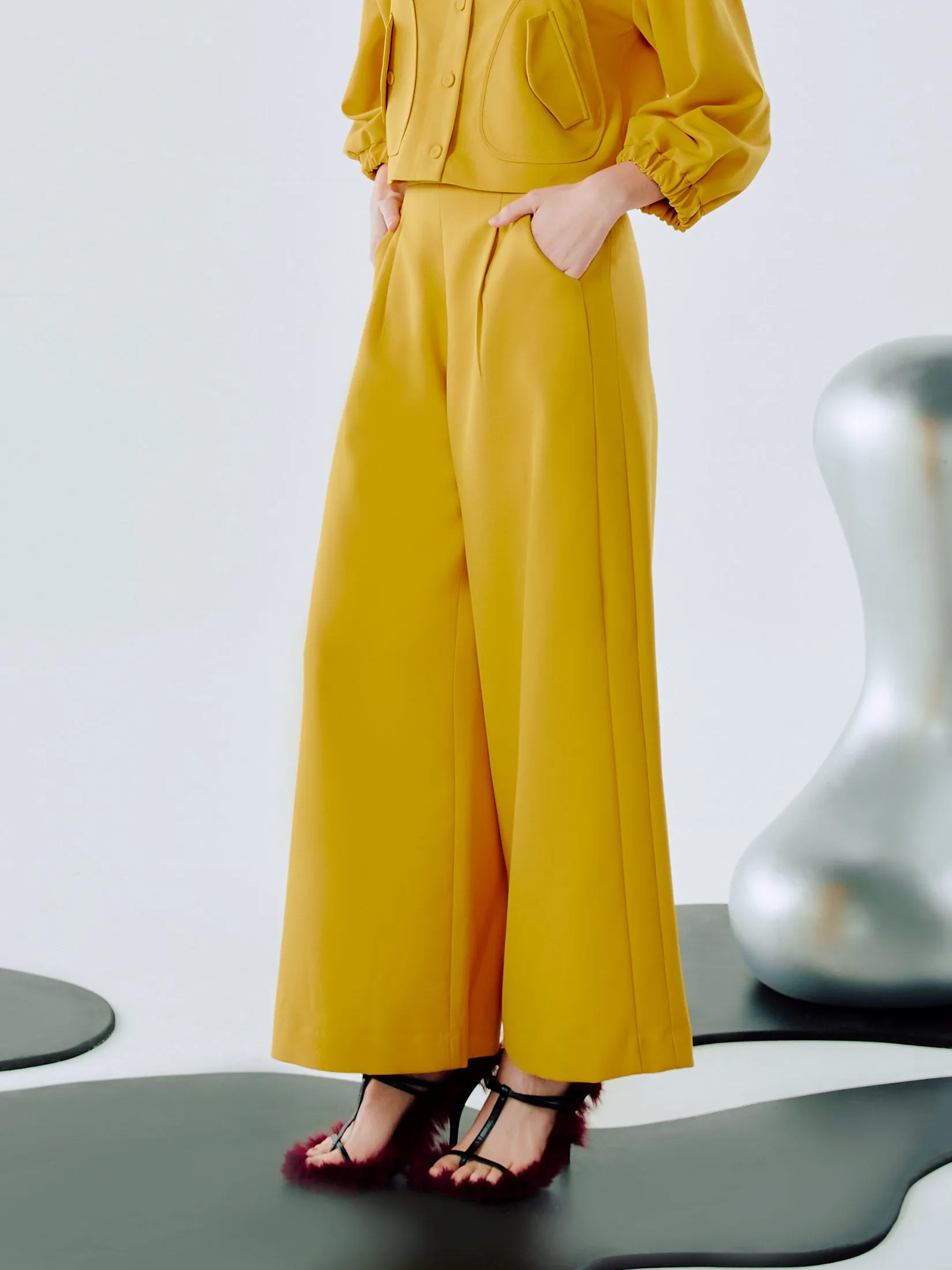 SHAKA Woman Pants Side Panel Yellow