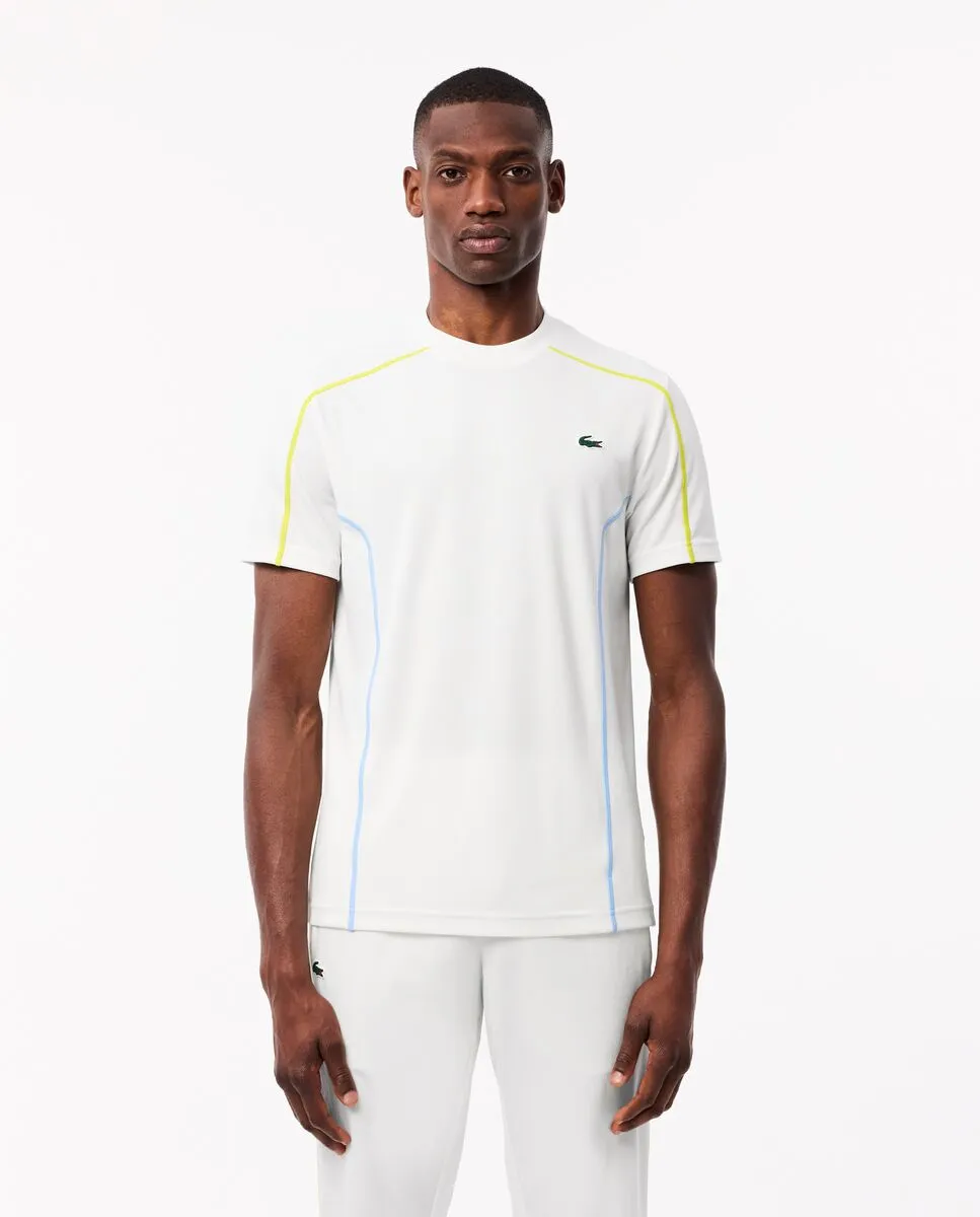 LACOSTE Ultra Dry Piqu  Tennis T-shirt White