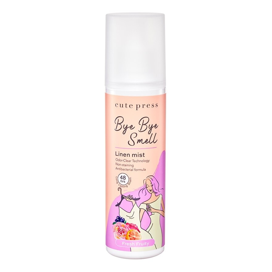 Cute Press Bye Bye Smell Linen Mist 240ml. Fresh Fruity