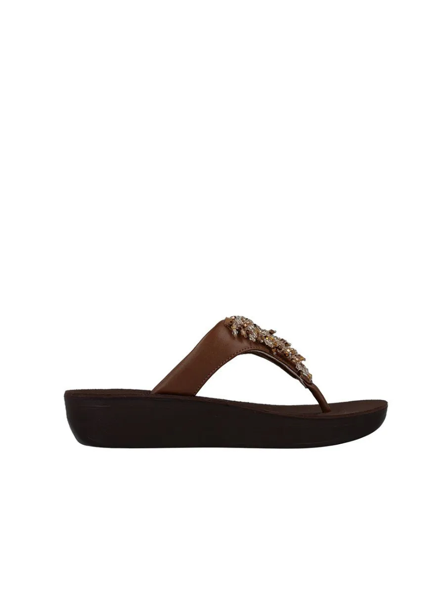 AEROSOFT Women Flip-Flops Extra Soft F11 - Brown