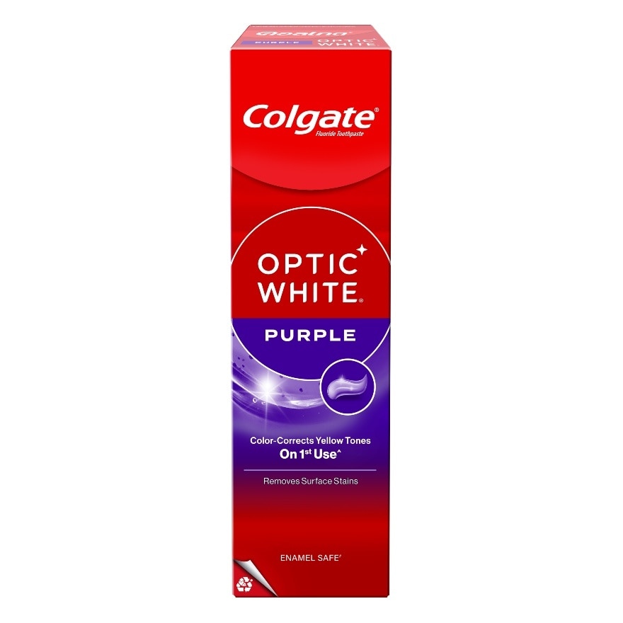 Colgate Toothpaste Optic White Purple 100 G. ยาสีฟันคอลเกตเพอร์เพิล