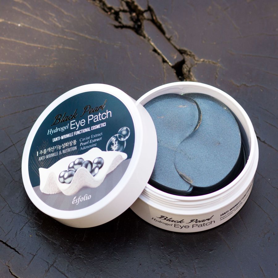 Гидрогелевые патчи для кожи вокруг глаз с черным жемчугом Esfolio 60 шт