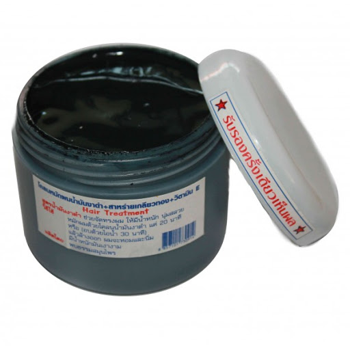 Черная маска с кунжутным маслом и спирулиной с реки Квай 100 или 300 мл