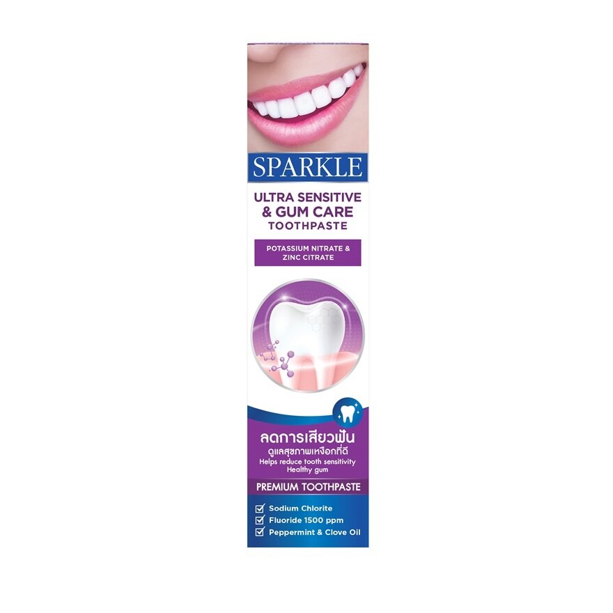 Sparkle Toothpaste Ultra Sensitive  Gum Care 100 G. - Purple