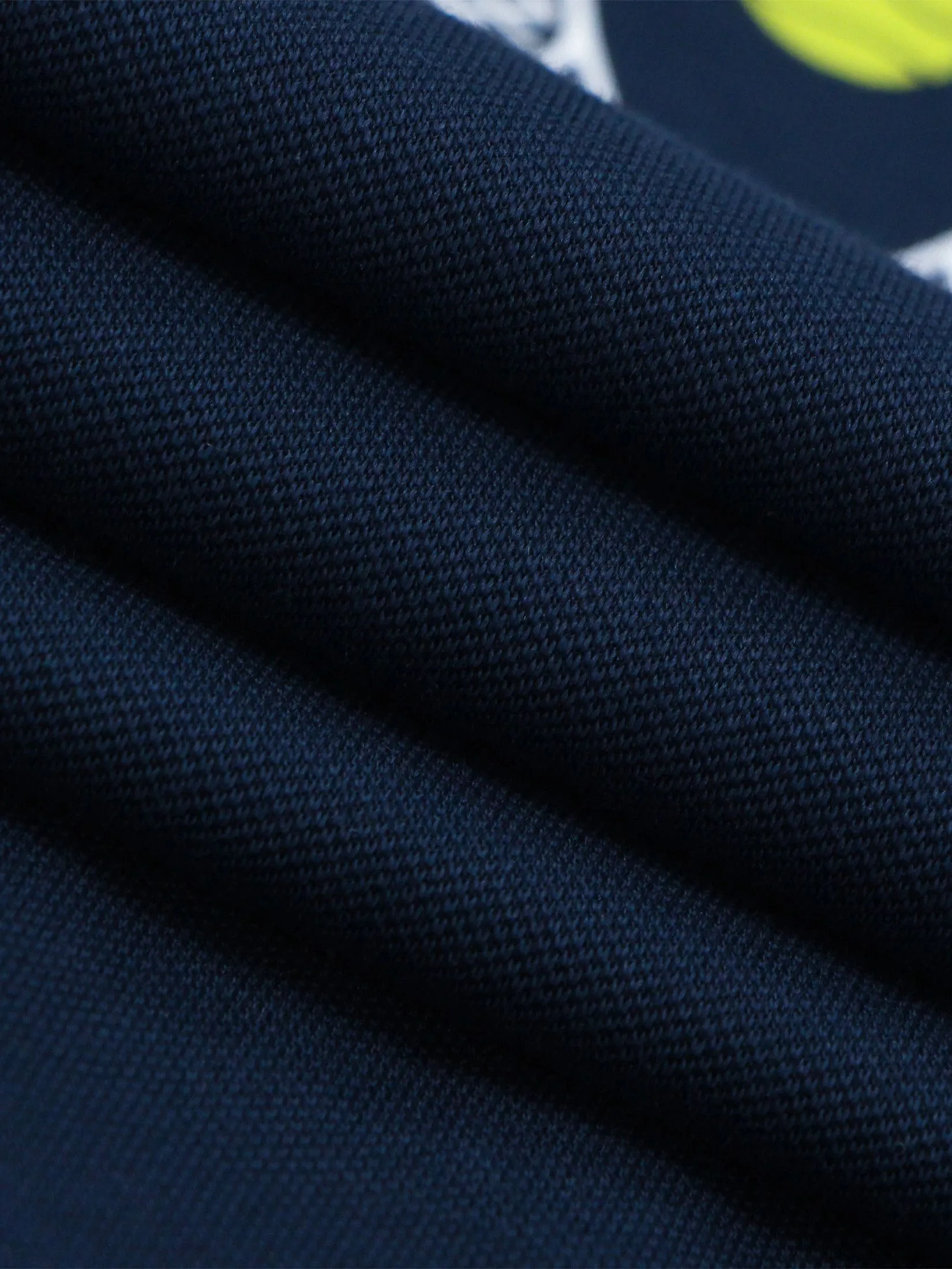 GIORDANO Men's Relaxed Cool UV-resistant G-Motion Tee (Tennis) Navy