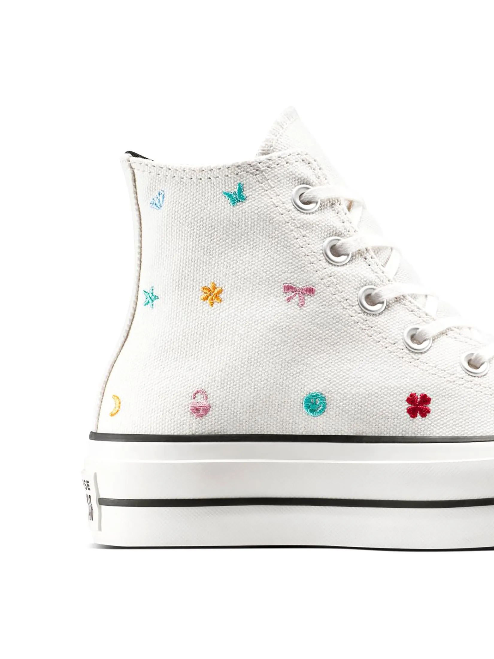 CONVERSE Men Sneakers CTAS Lift School Daze Doodle Hi White