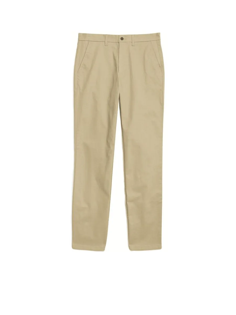 MARKS & SPENCER Men Chinos Regular Fit Stretch Sp_Sandstone
