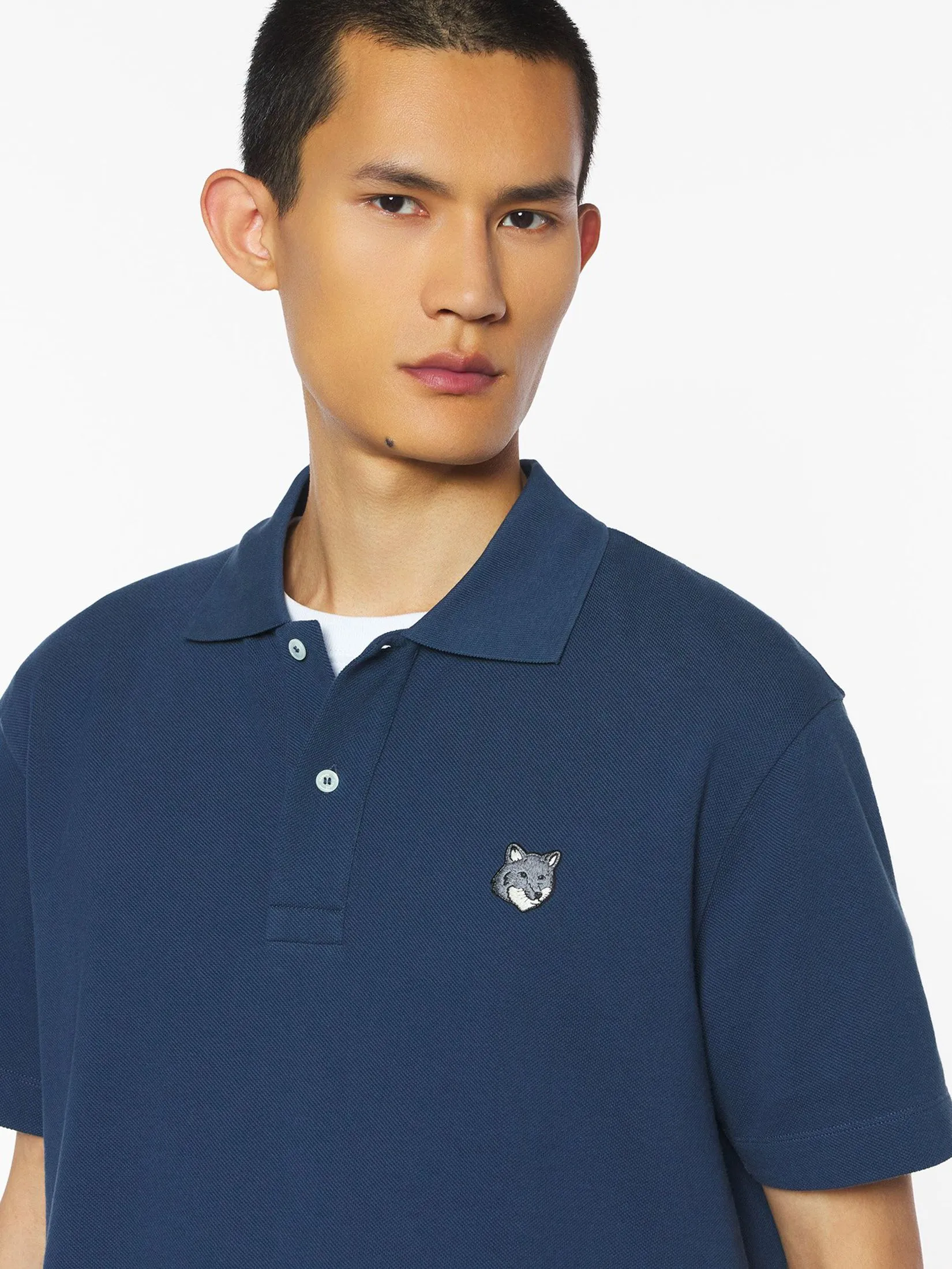 MAISON KITSUNÉ Men Polo Fox Head Comfort