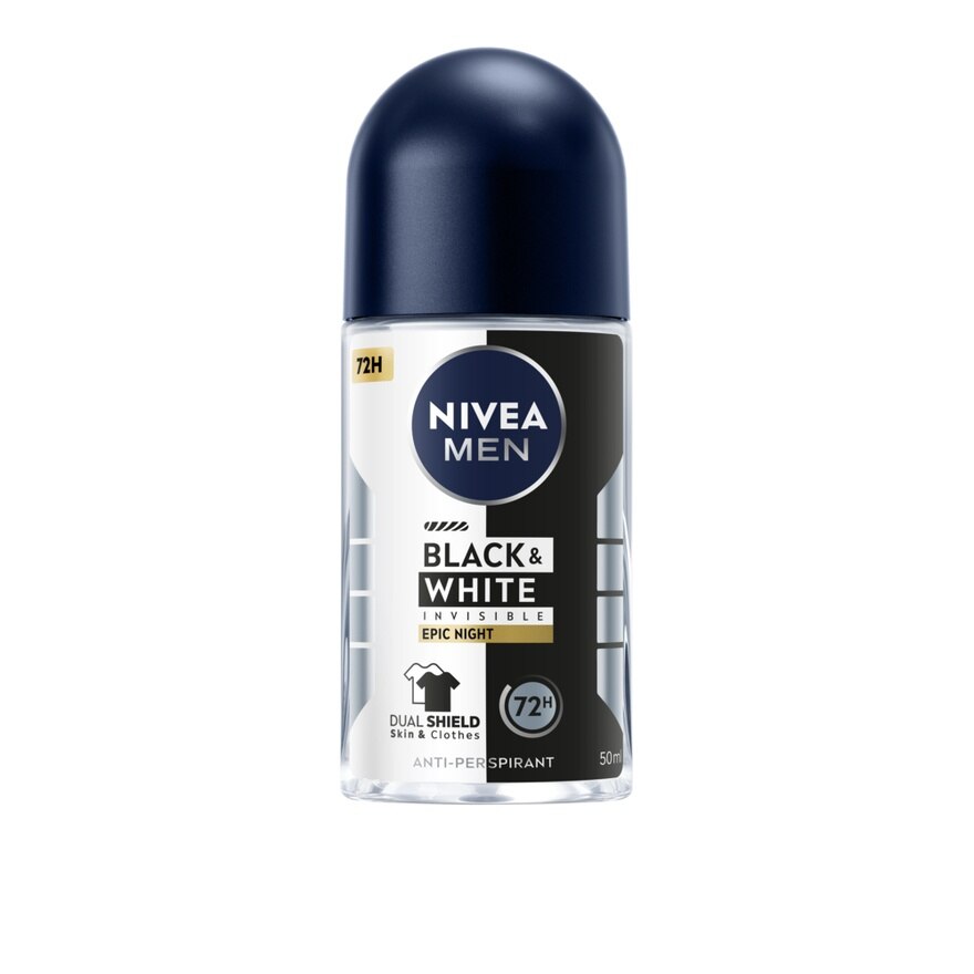 Nivea Men Roll On Black  White Invisible Epic Night 50 Ml.